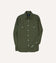 Khaki Green Linen Two-Pocket Western Shirt
