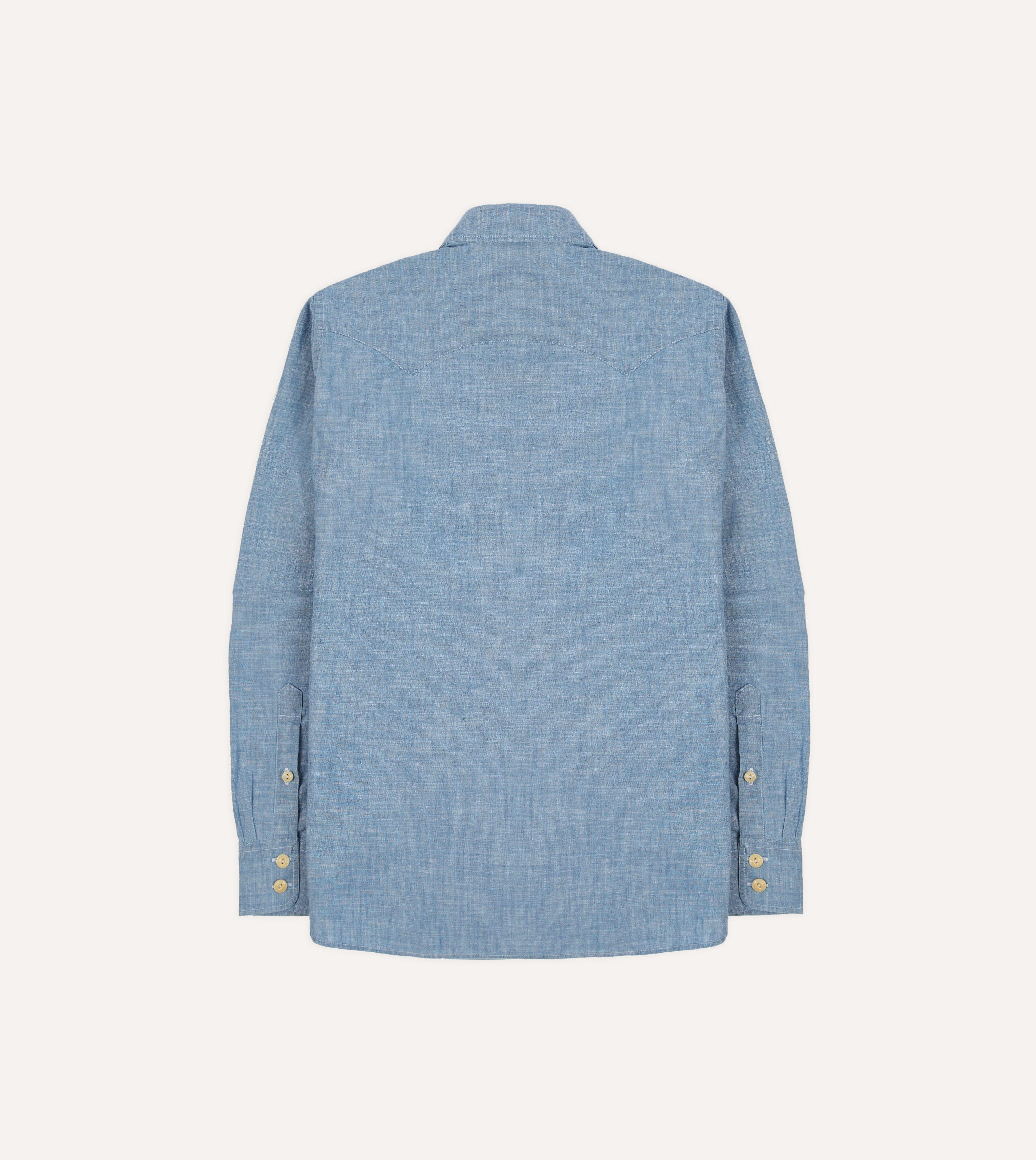 Chambray Two-Pocket Western Shirt