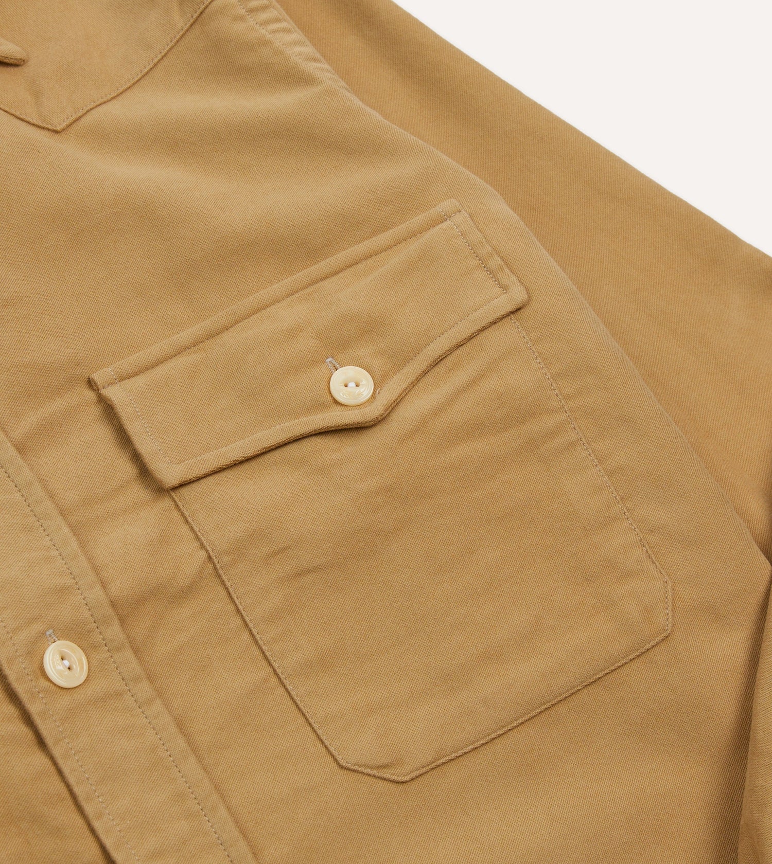 Sand Moleskin Two-Pocket Western Shirt