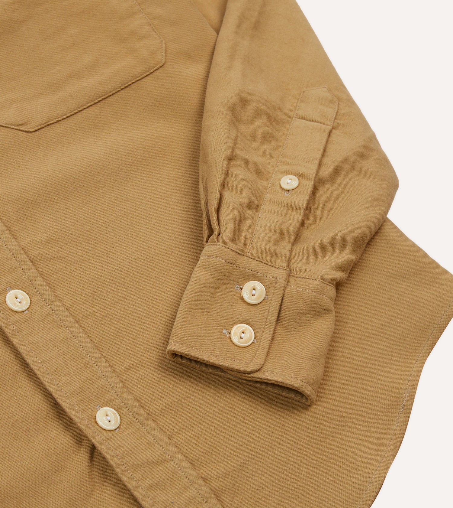 Sand Moleskin Two-Pocket Western Shirt