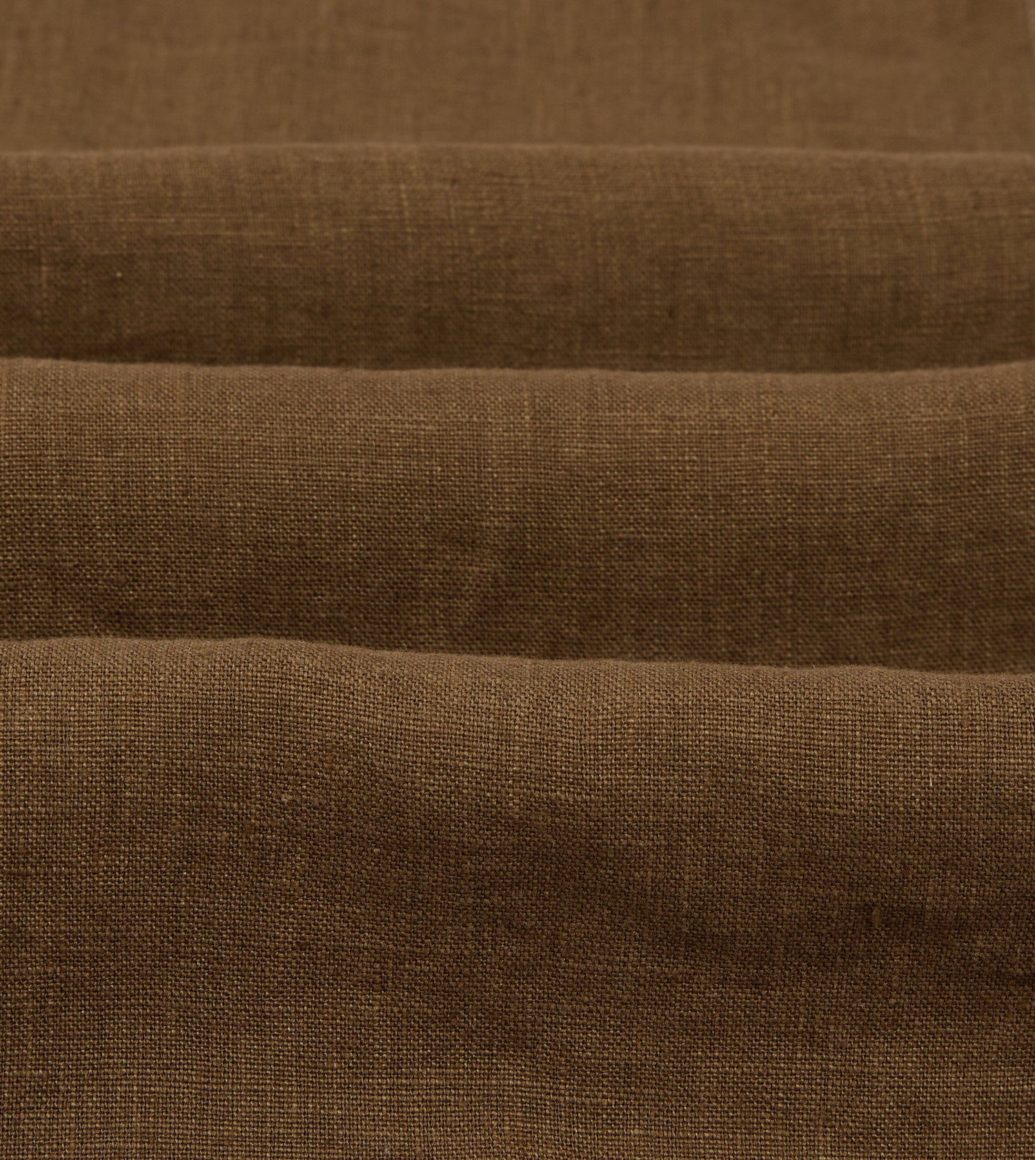 Brown Linen Two-Pocket Western Shirt