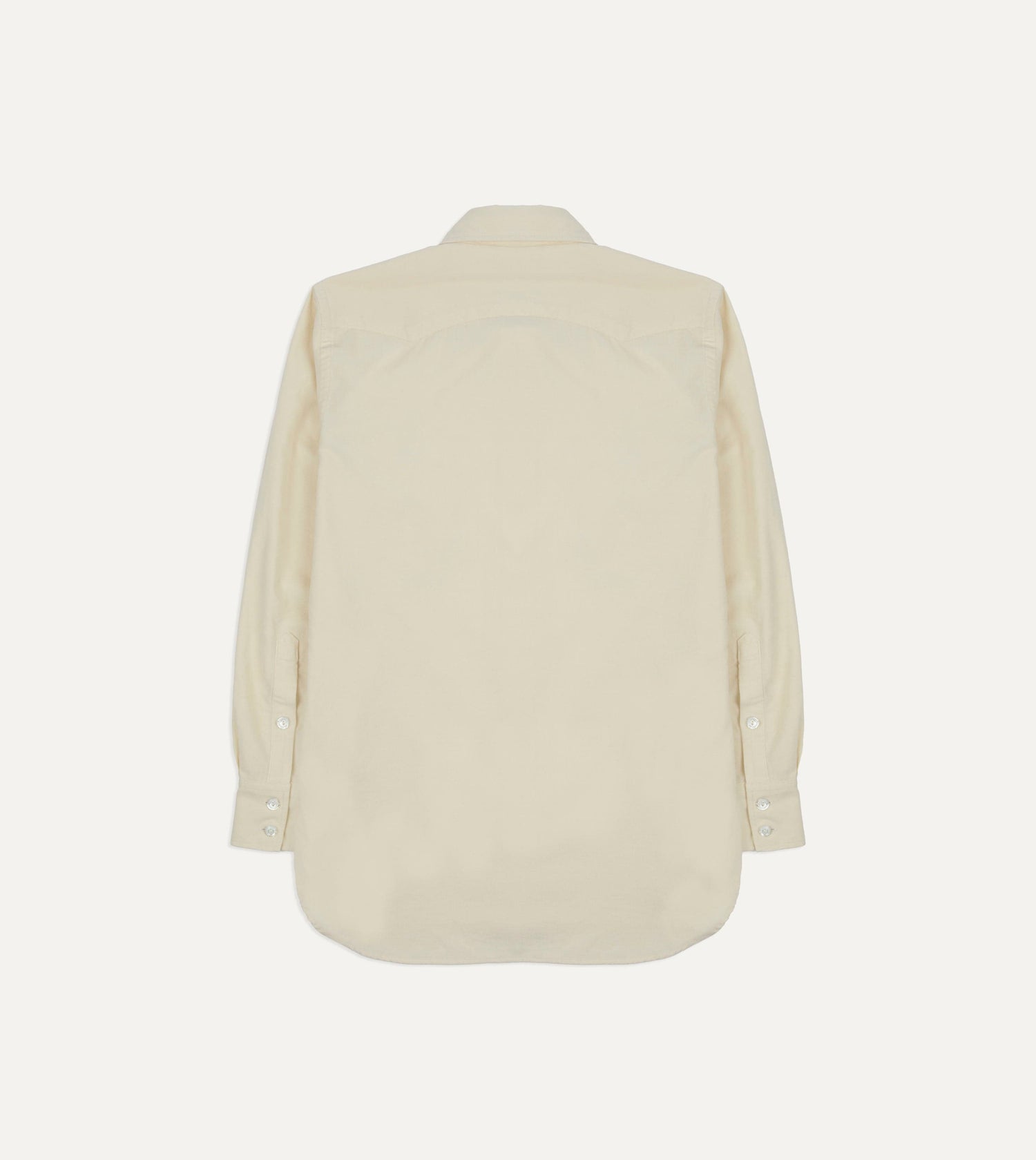 Ecru Needlecord Two-Pocket Western Shirt