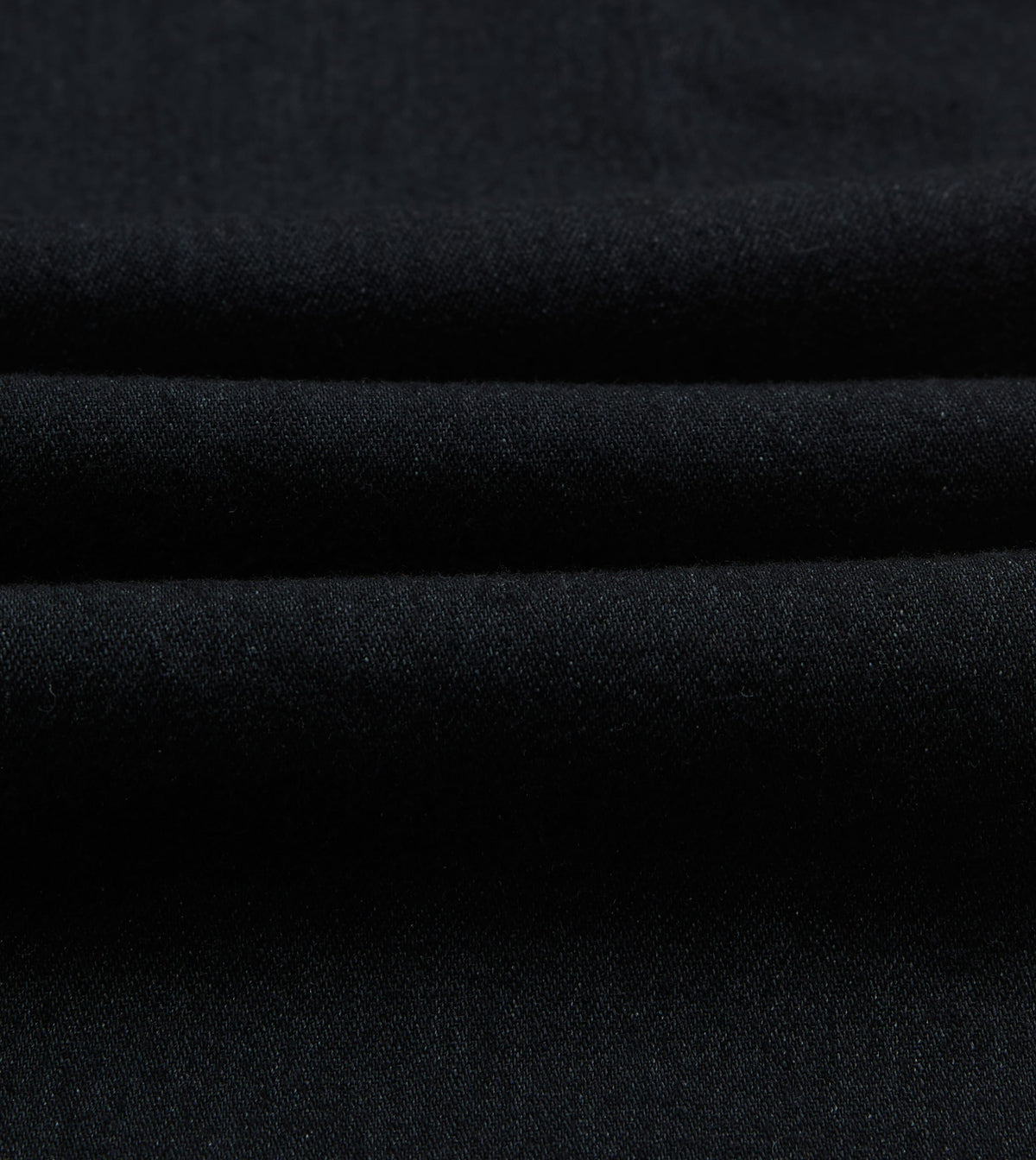 Black Denim Two-Pocket Western Shirt