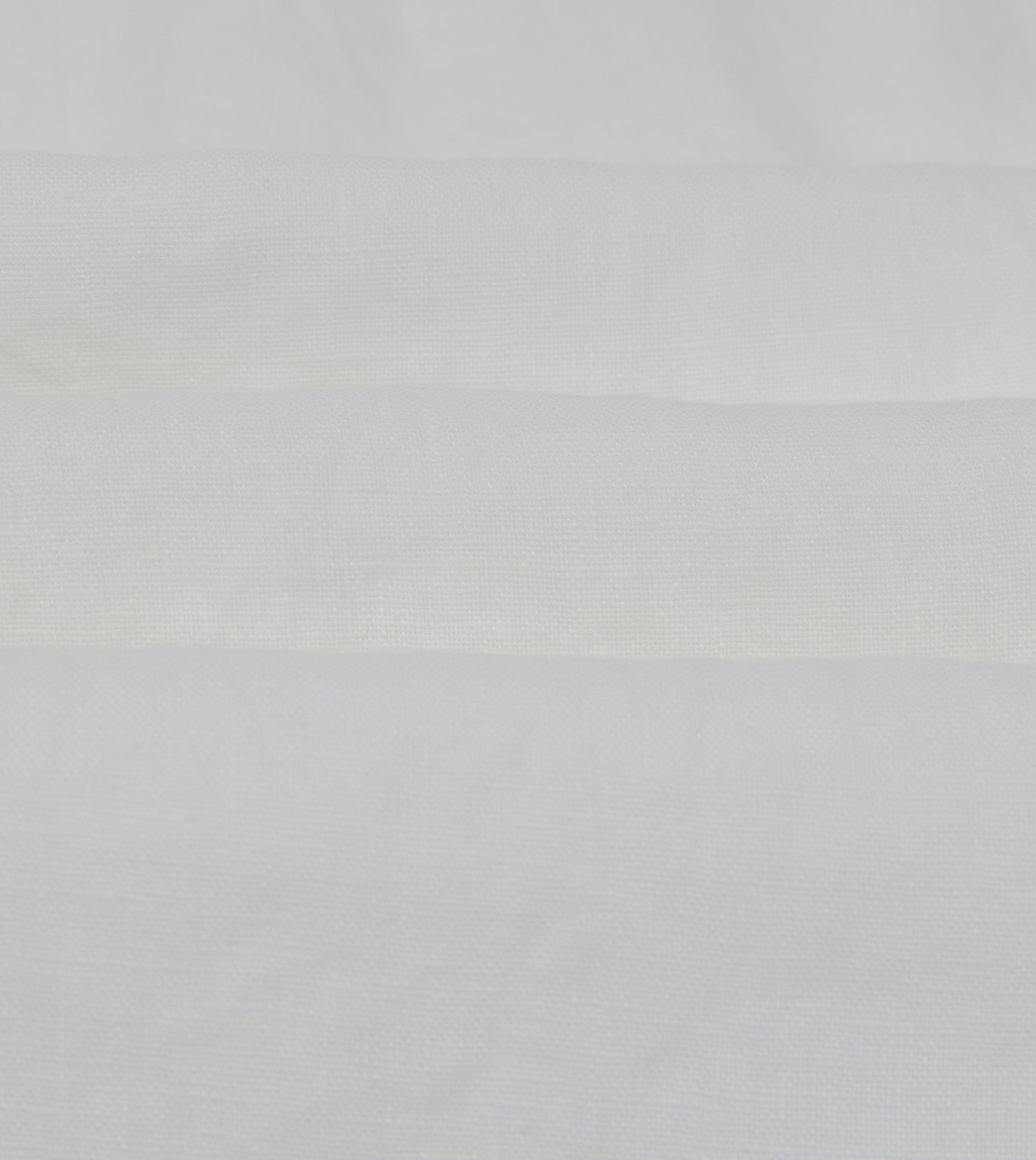 White Linen Mandarin Collar Shirt