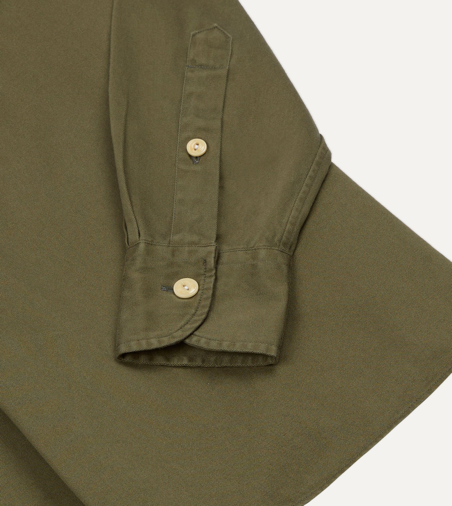 Drake's by A. Levine Olive Cotton Popover Shirt