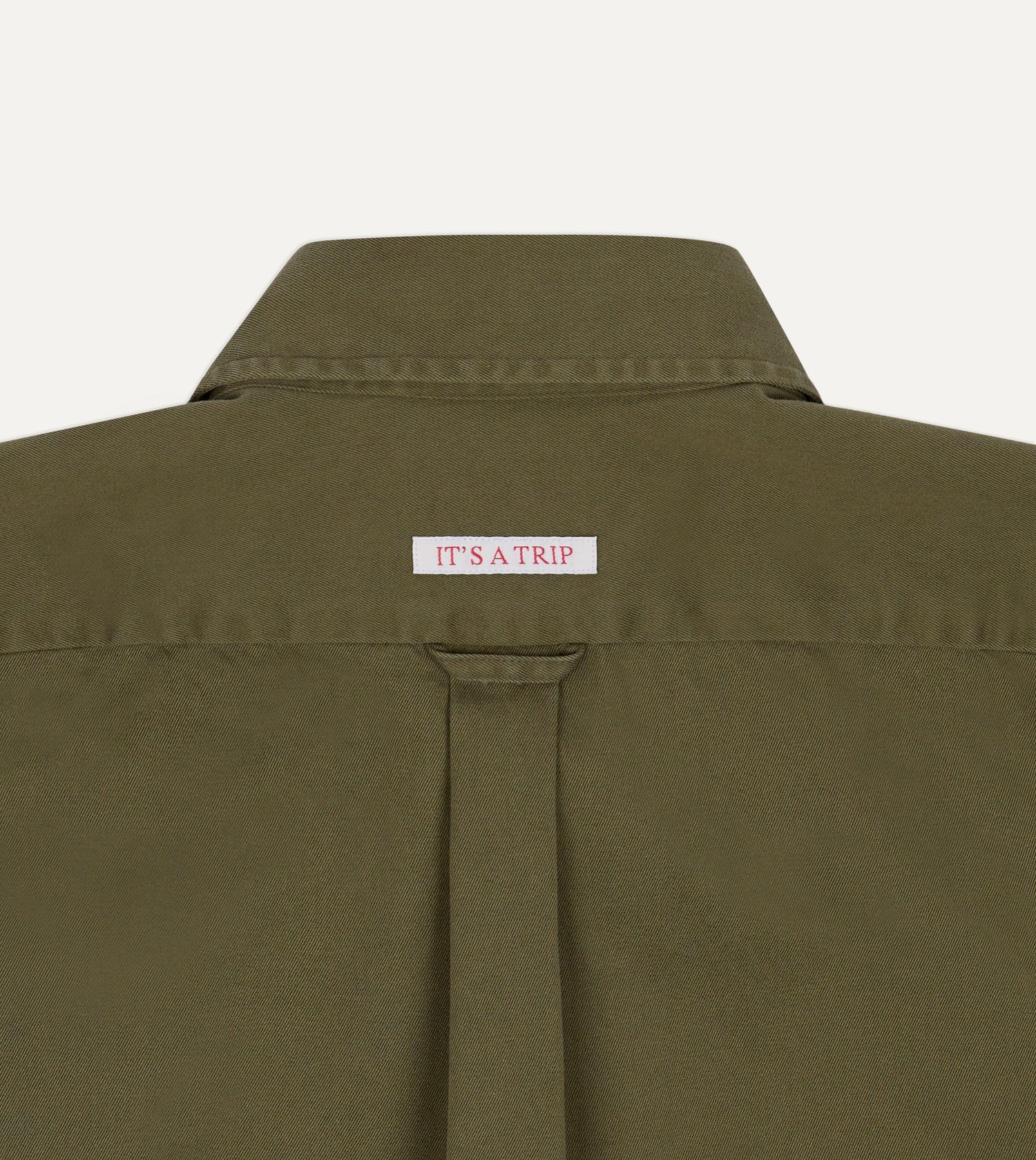 Drake's by A. Levine Olive Cotton Popover Shirt