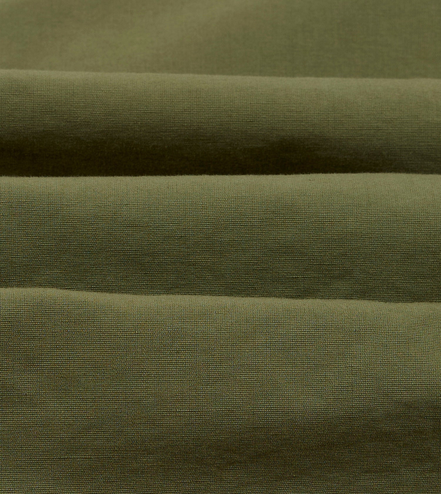 Green Vintage Cotton Spread Collar Popover Shirt