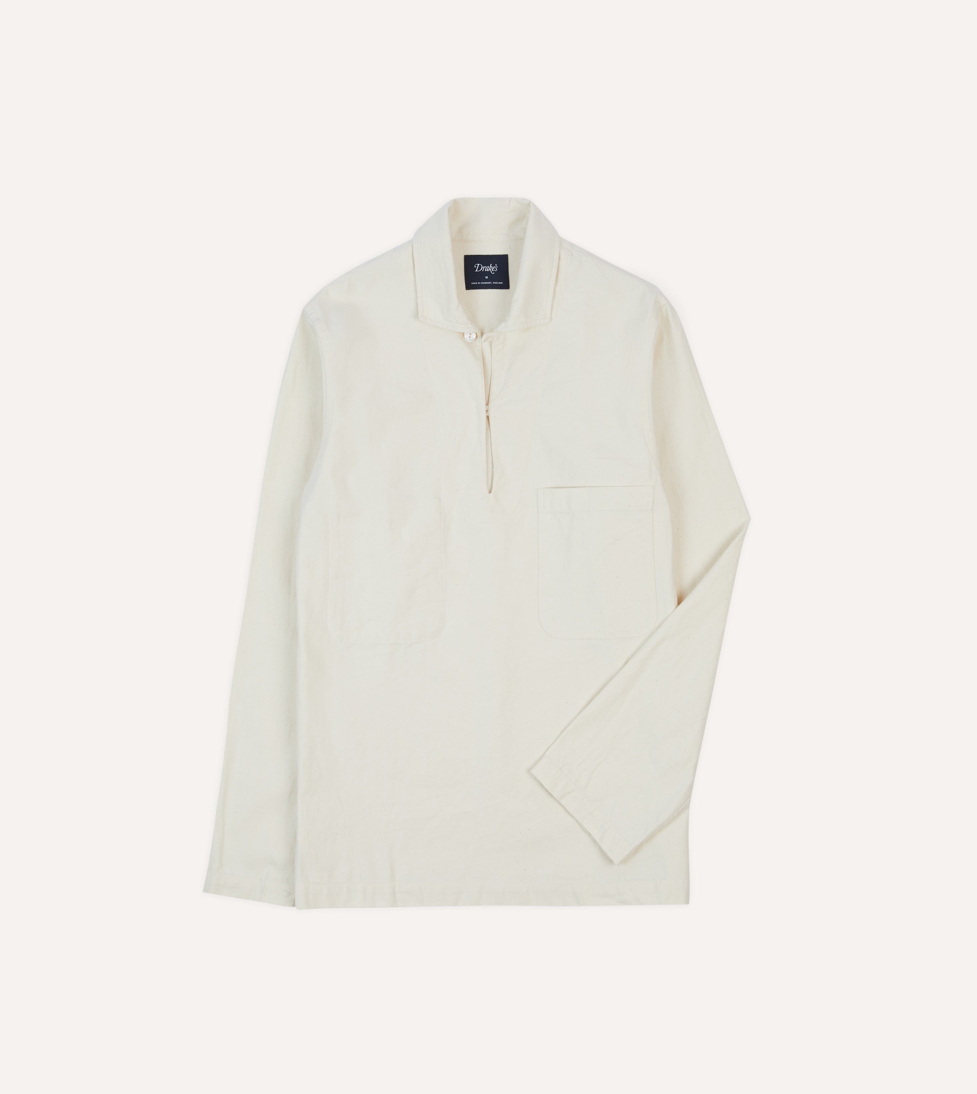 Ecru Cotton Twill Smock