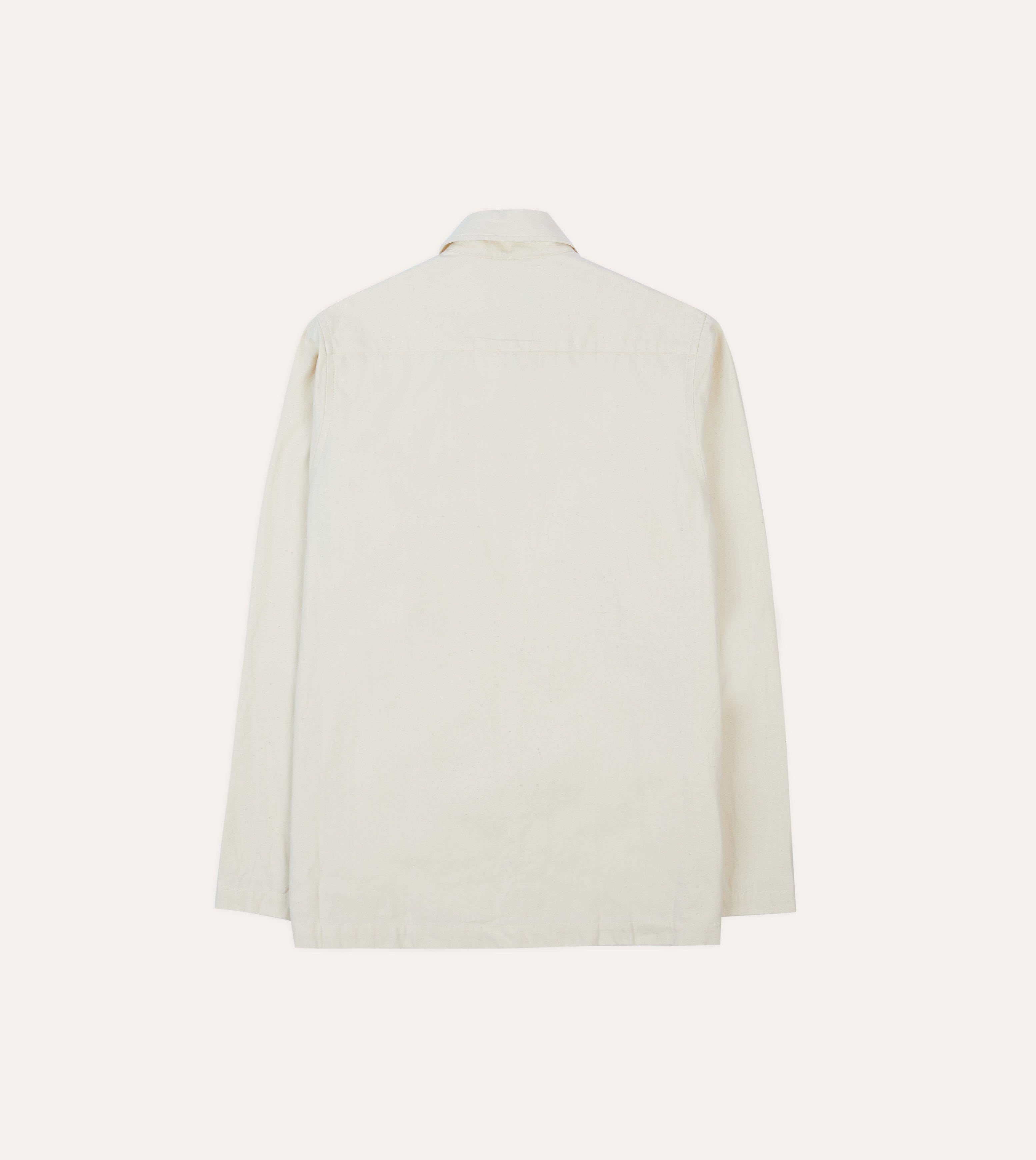 Ecru Cotton Twill Smock