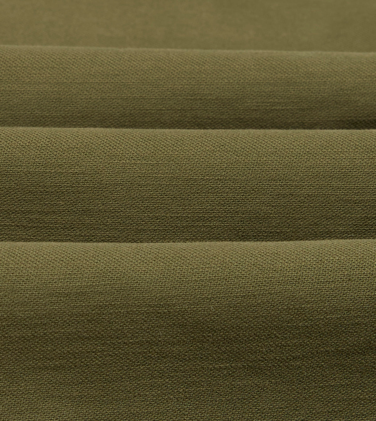 Olive Cotton Two-Pocket Long Point Collar Work Shirt