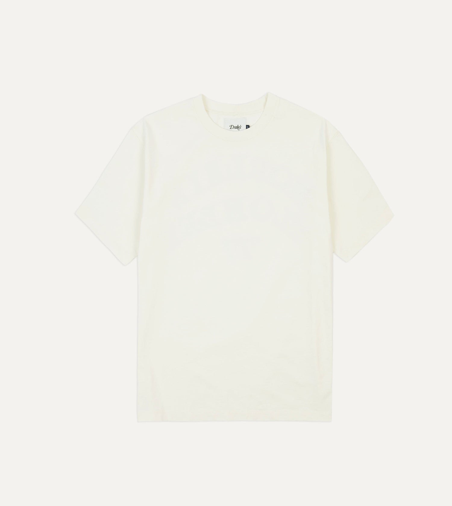 Antique White Morlaix Plombeé '77 Graphic Cotton Crew Neck Hiking T-Shirt