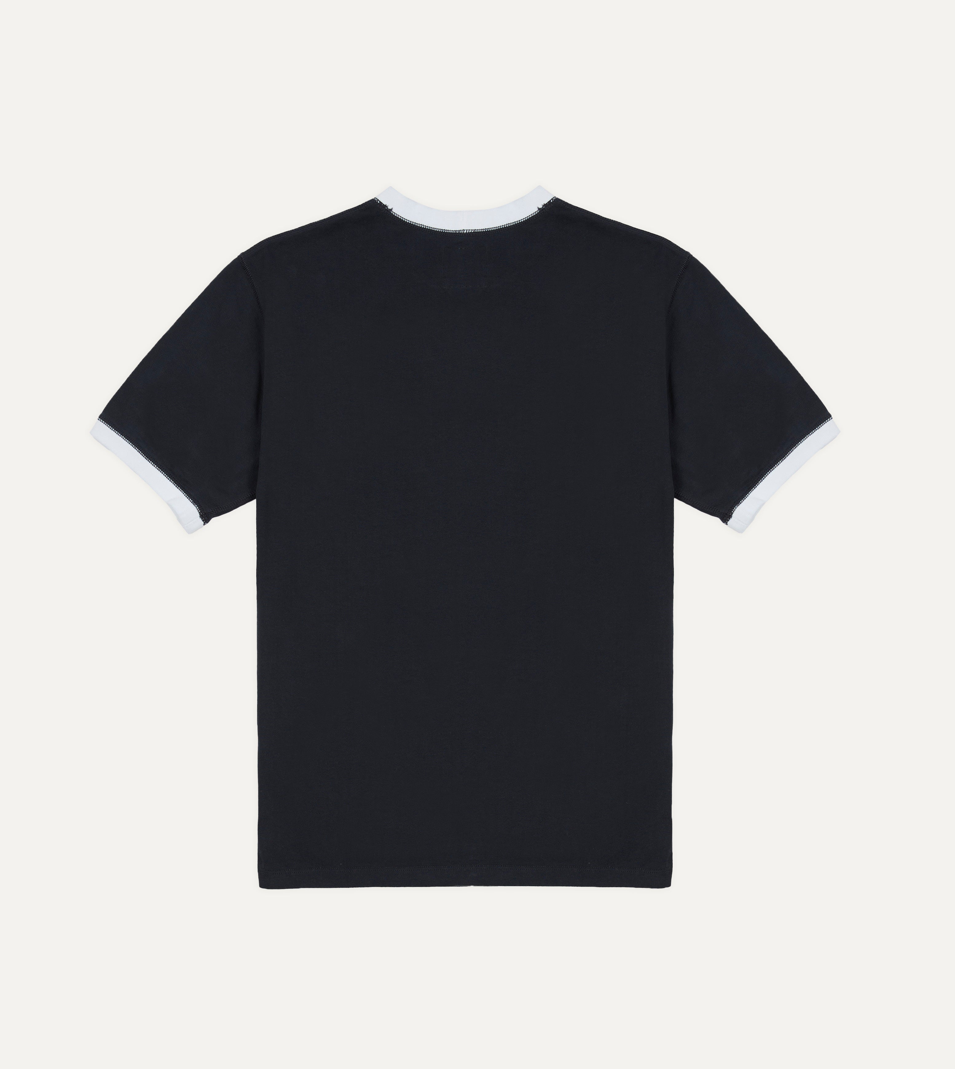 Drake's & Mr Camel Navy Ringer T-Shirt