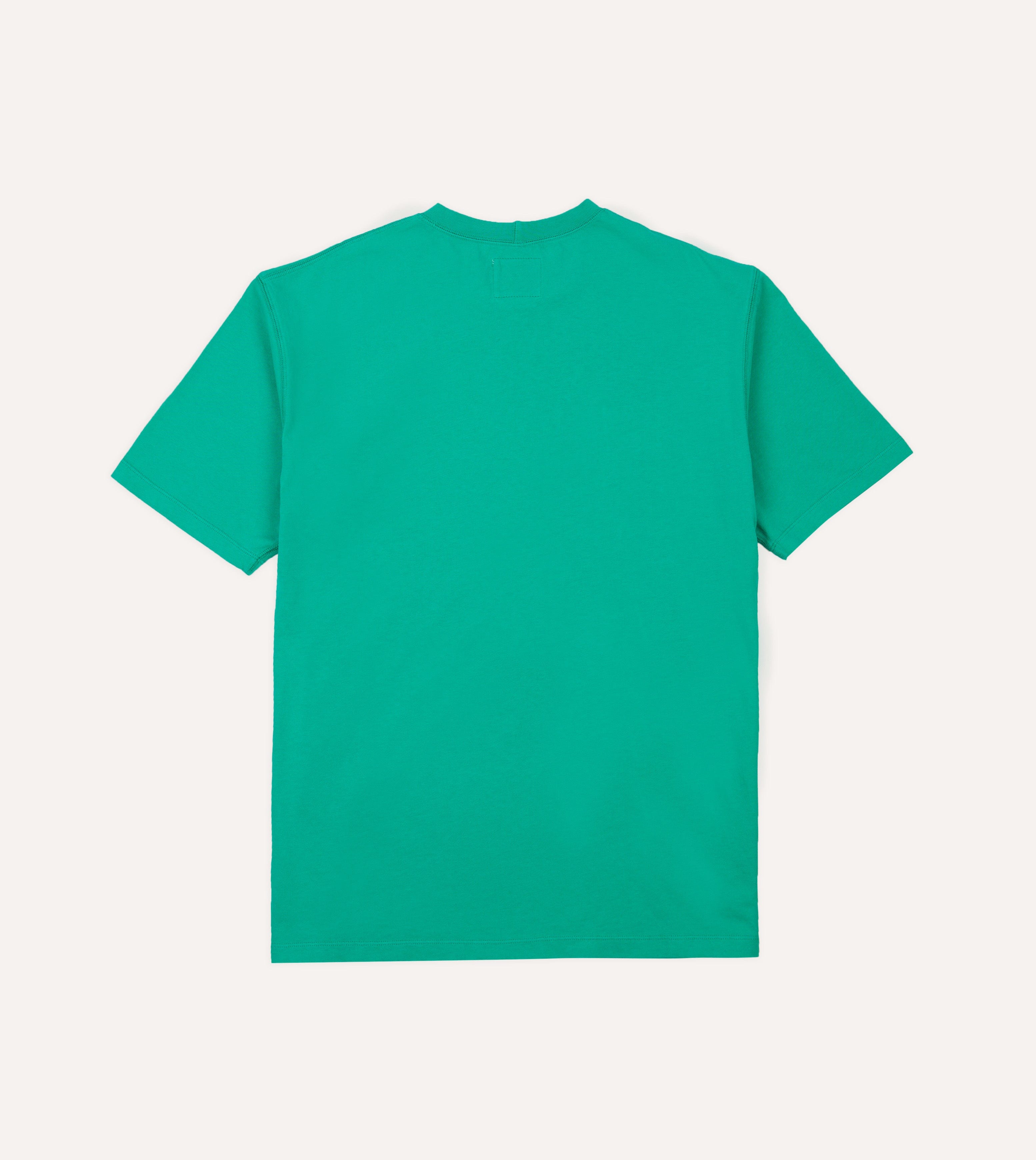 Antique Green Lightweight Cotton Crew Neck Hiking T-Shirt