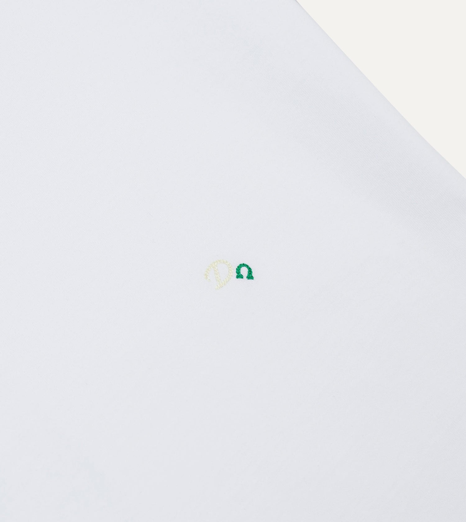 White Horseshoe Embroidered Crew Neck Hiking T-Shirt