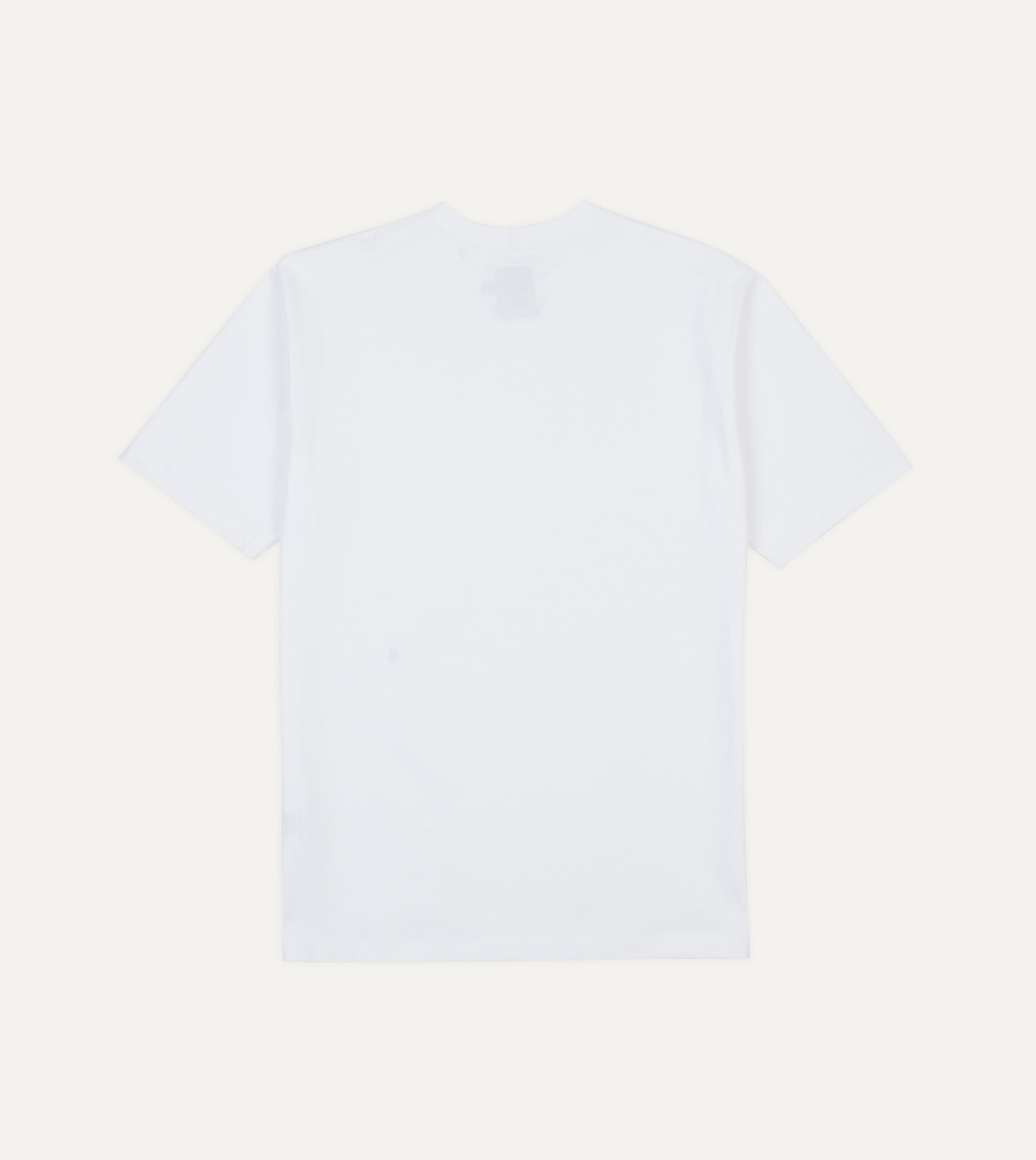 White Horseshoe Embroidered Crew Neck Hiking T-Shirt