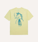 Yellow Horse Print Short-Sleeve Hiking T-Shirt