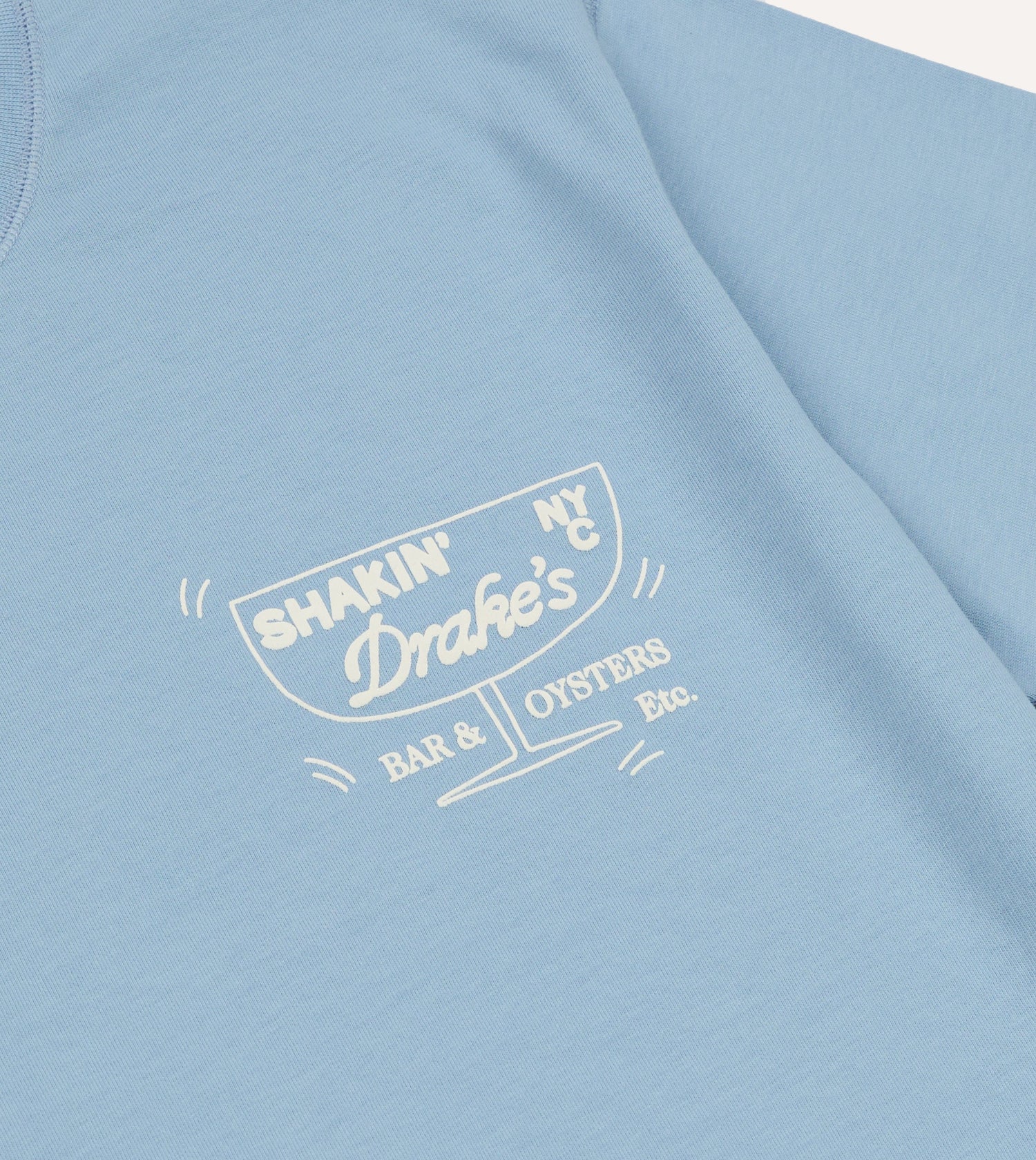 Blue ‘Shuck’ Print Short-Sleeve Hiking T-Shirt