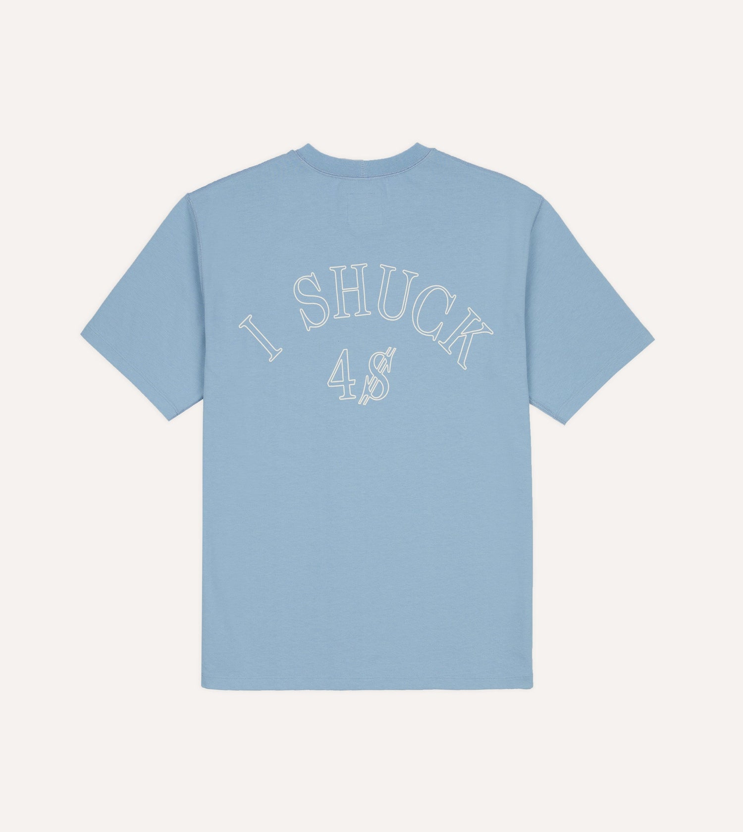 Blue ‘Shuck’ Print Short-Sleeve Hiking T-Shirt