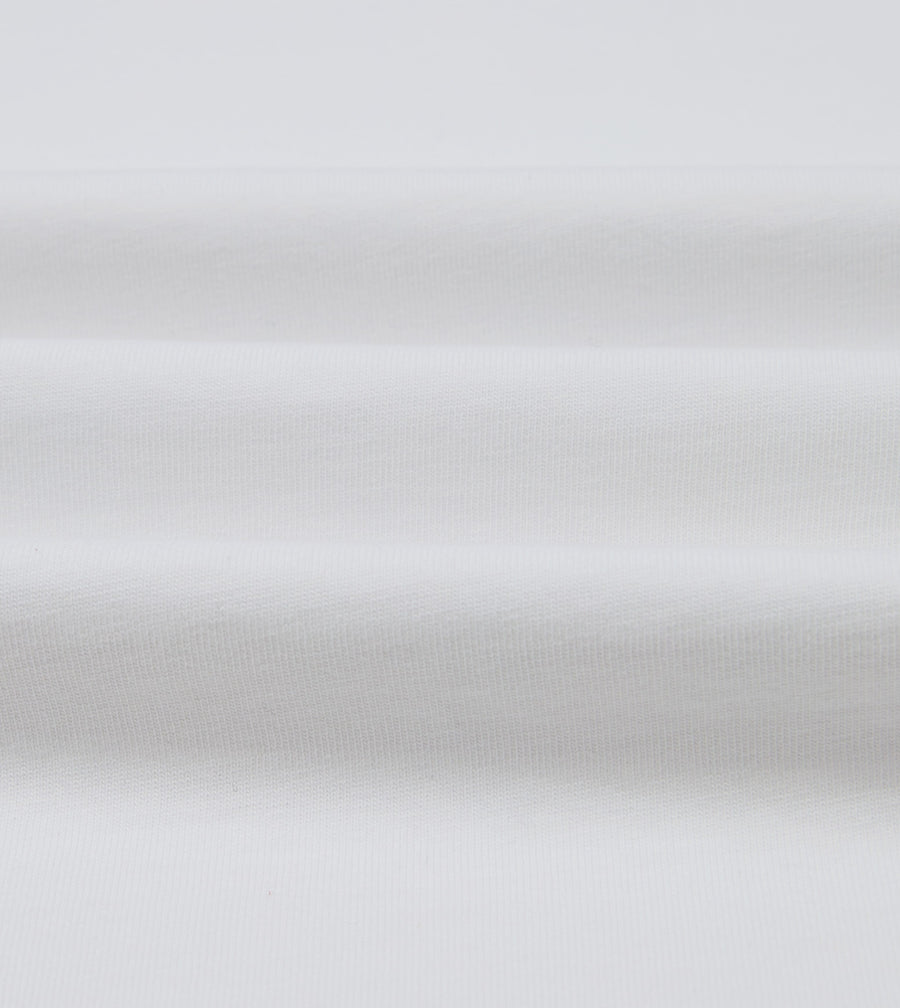 White and Navy Tipped Ringer T-Shirt