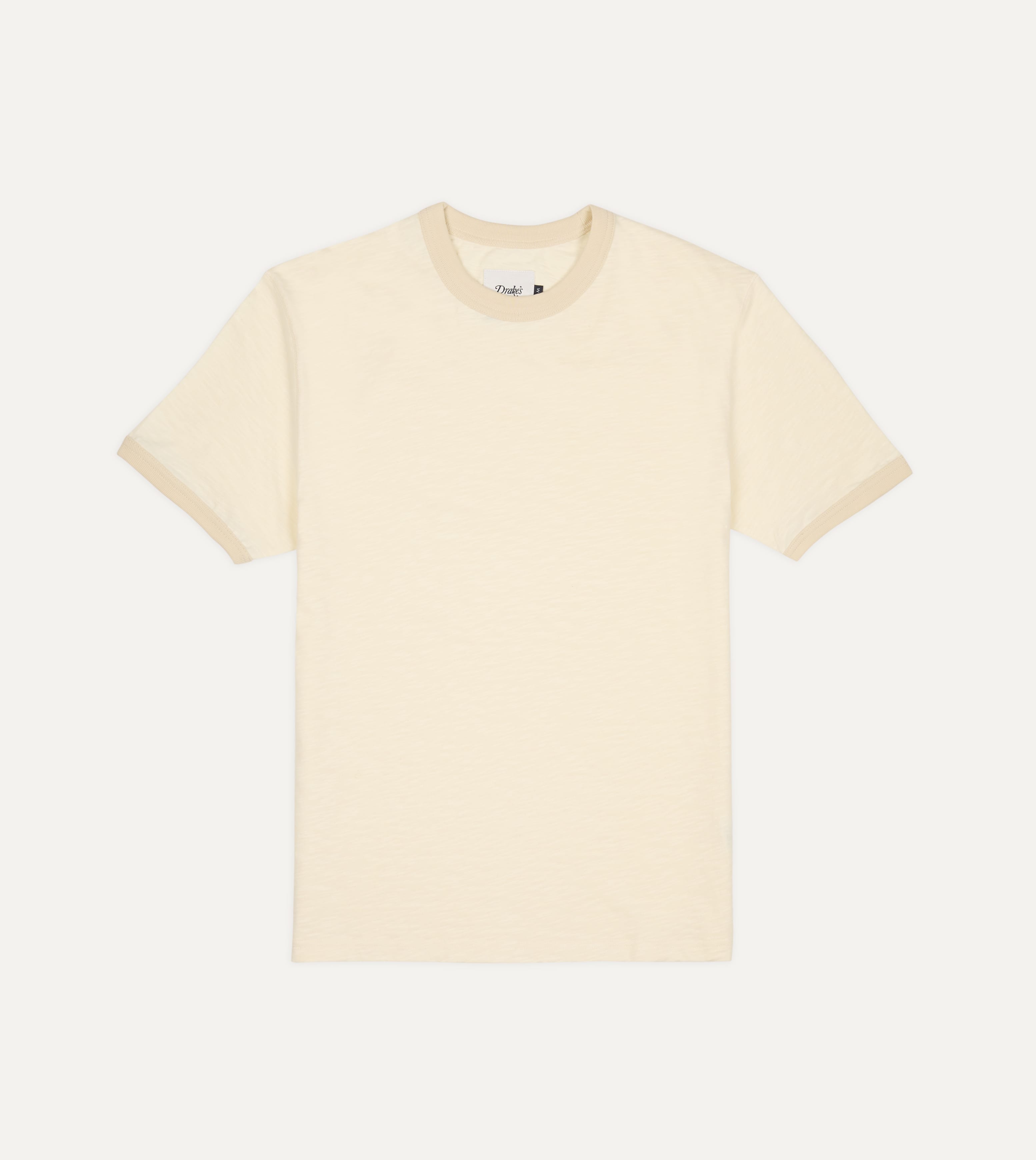 Ecru Tonal Ringer T-Shirt