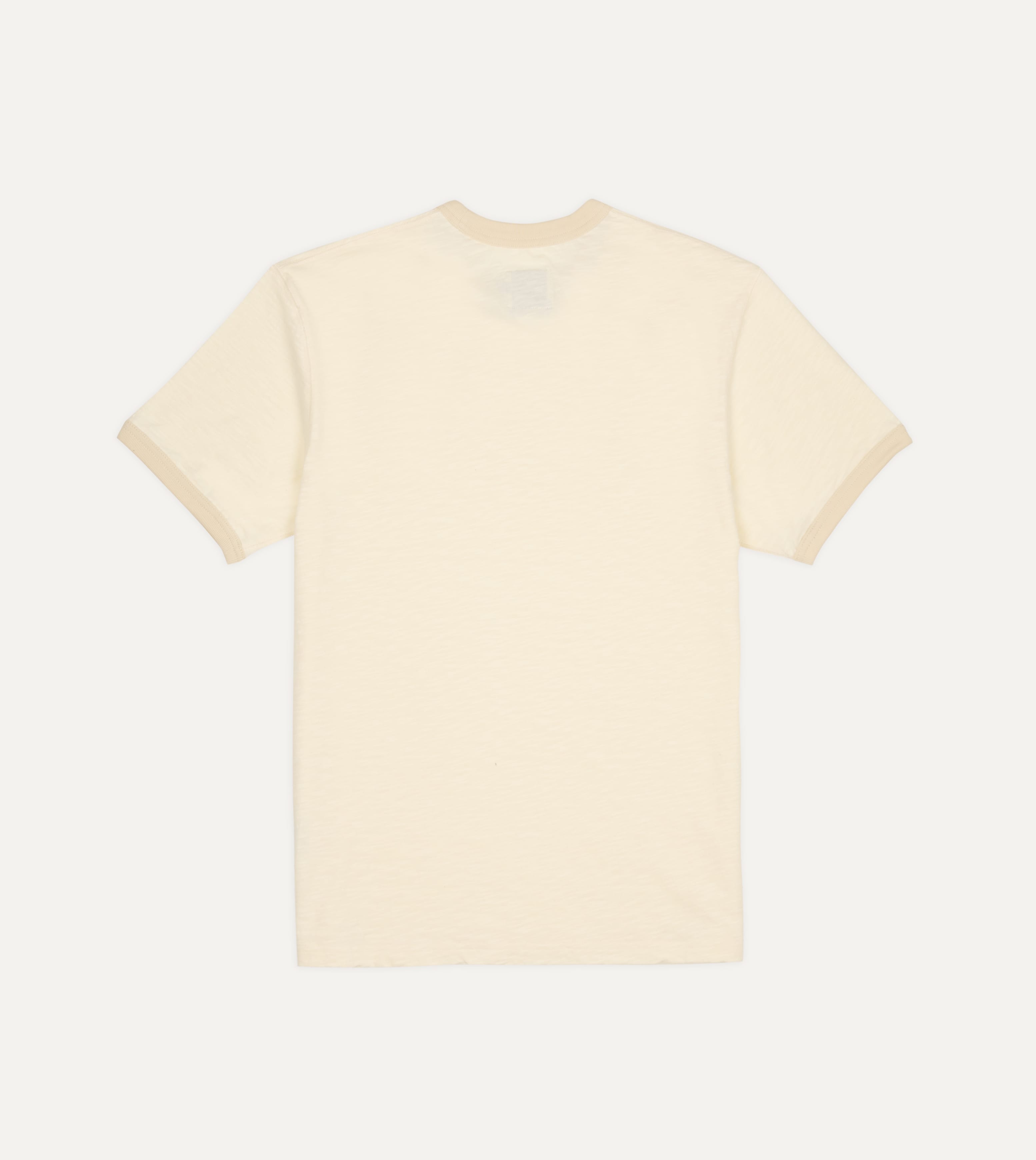 Ecru Tonal Ringer T-Shirt