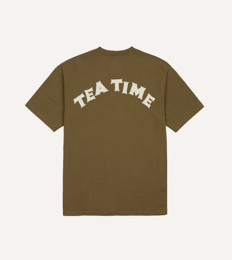 Olive 'Tea Time'  Short-Sleeve Hiking T-Shirt