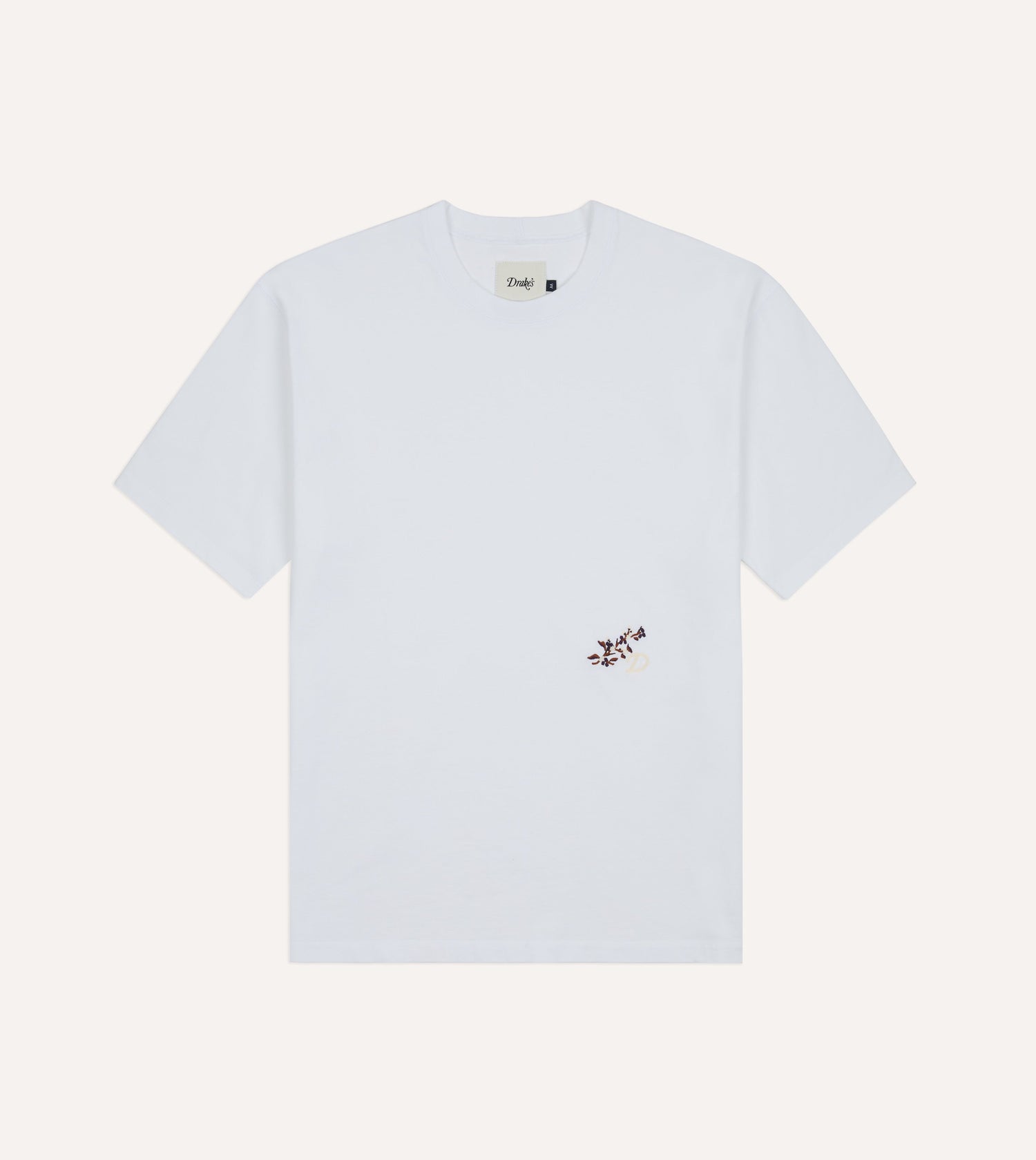 White 'Blackthorn' Embroidered Short-Sleeve Hiking T-Shirt