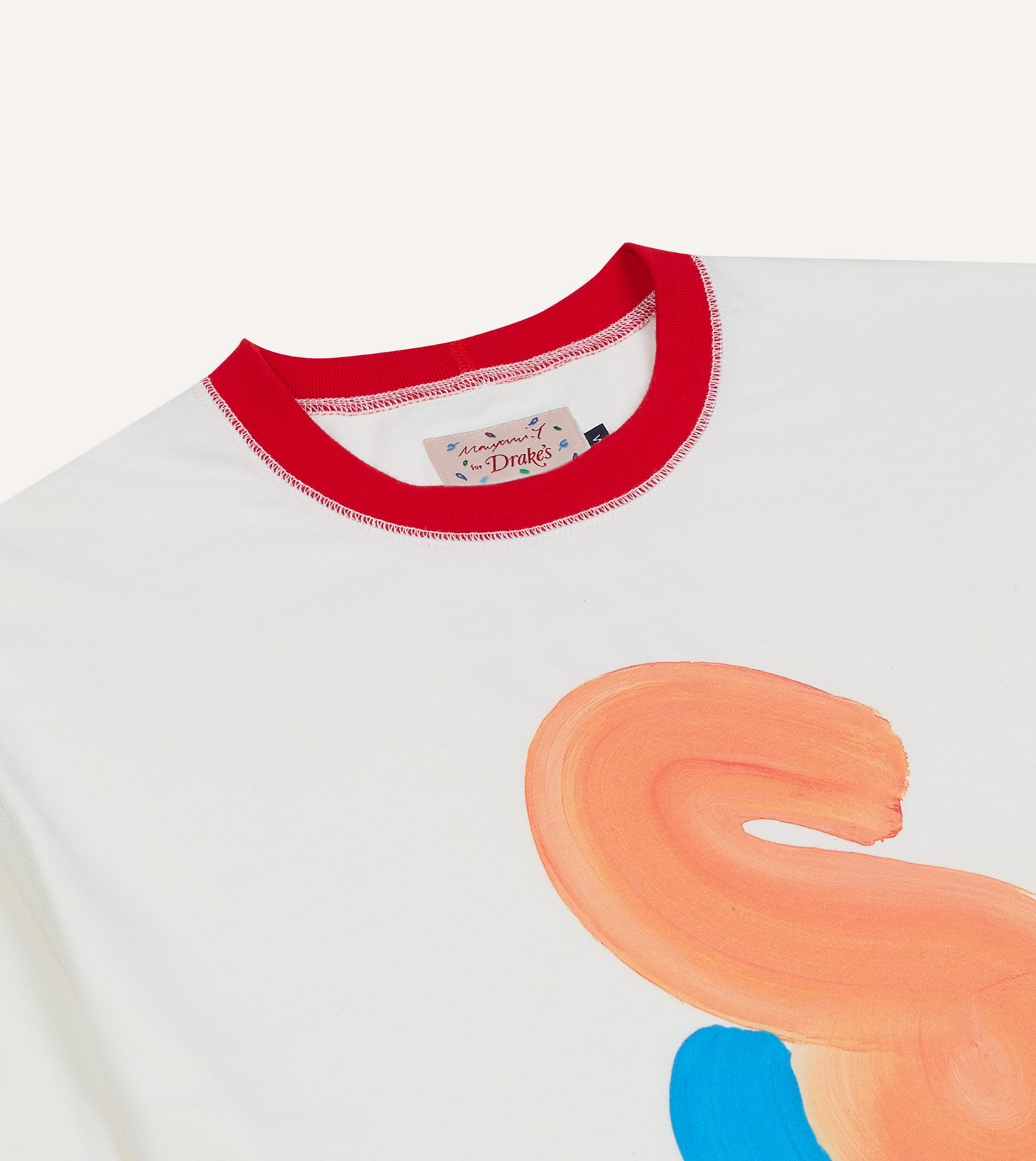 Mayumi Y. for Drake’s Print Ringer T-Shirt
