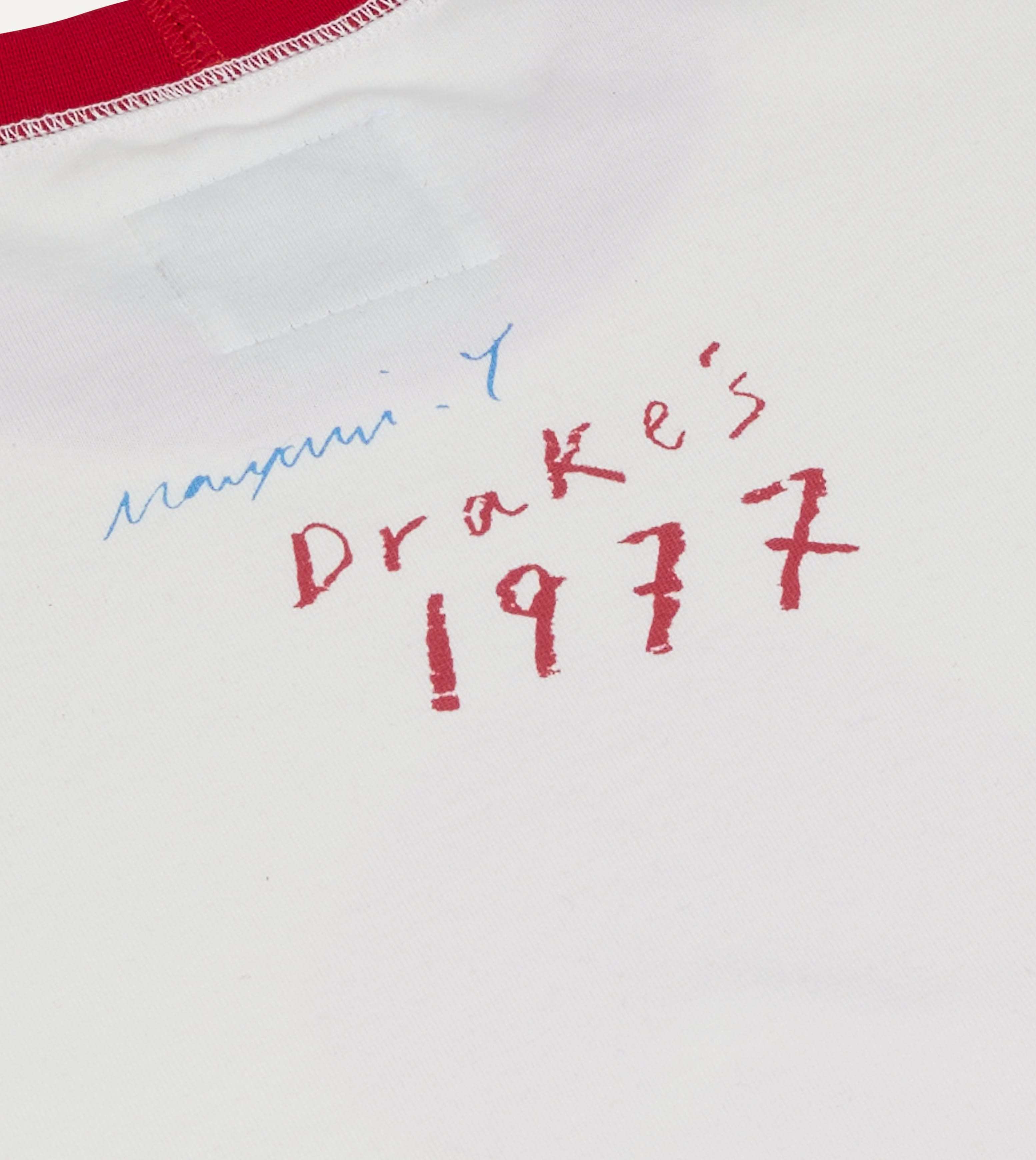 Mayumi Y. for Drake’s Print Ringer T-Shirt