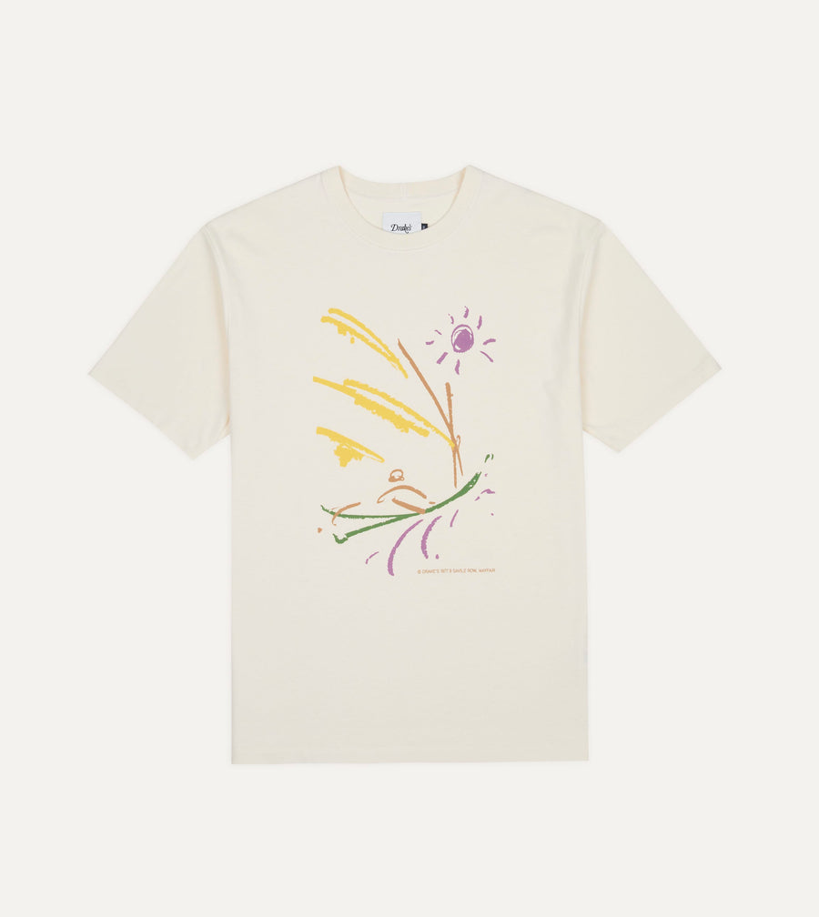 Antique White 'Sun Sail' Print Short-Sleeve Hiking T-Shirt