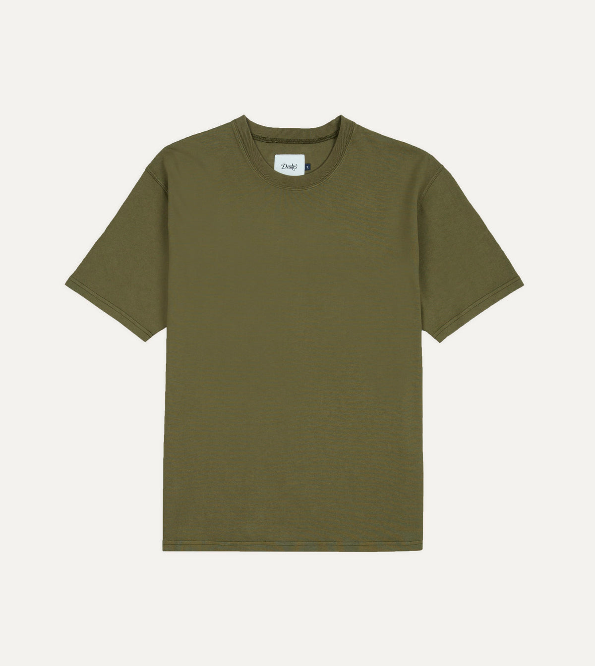 Olive Cotton Crew Neck Hiking T-Shirt