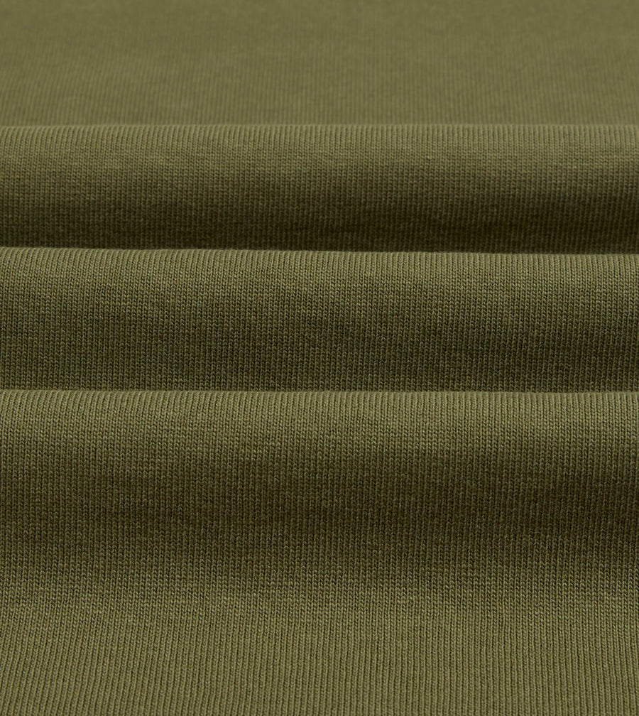 Olive Cotton Crew Neck Hiking T-Shirt
