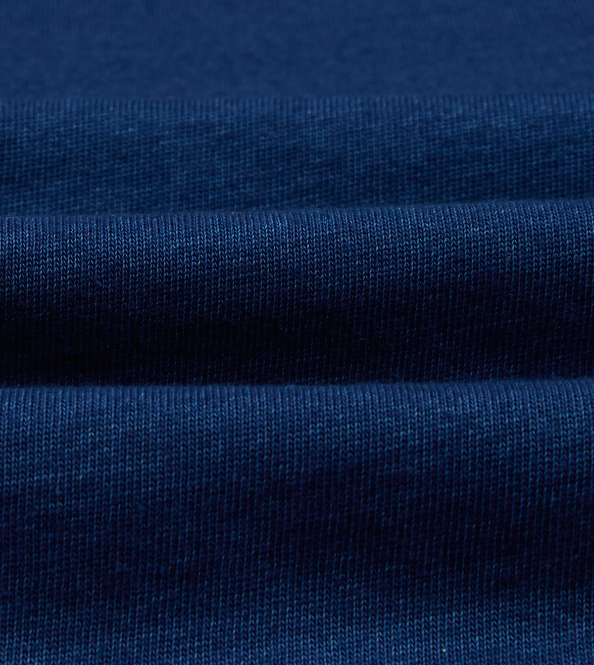 Indigo Dyed Cotton Crew Neck Hiking T-Shirt