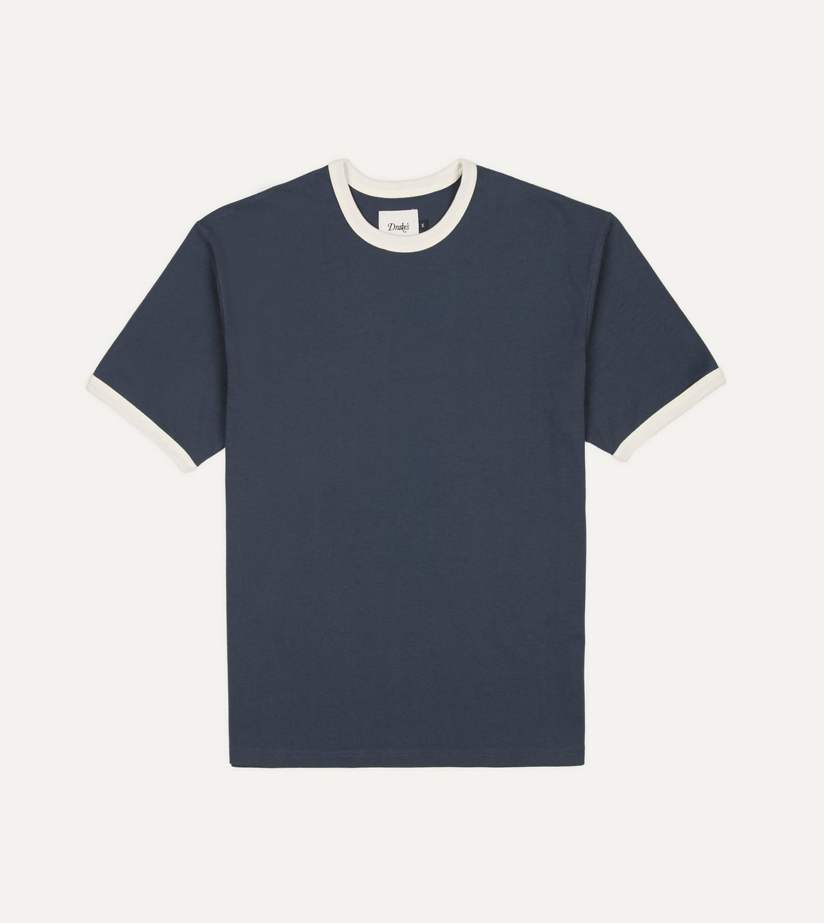 Navy and Ecru Ringer T-Shirt