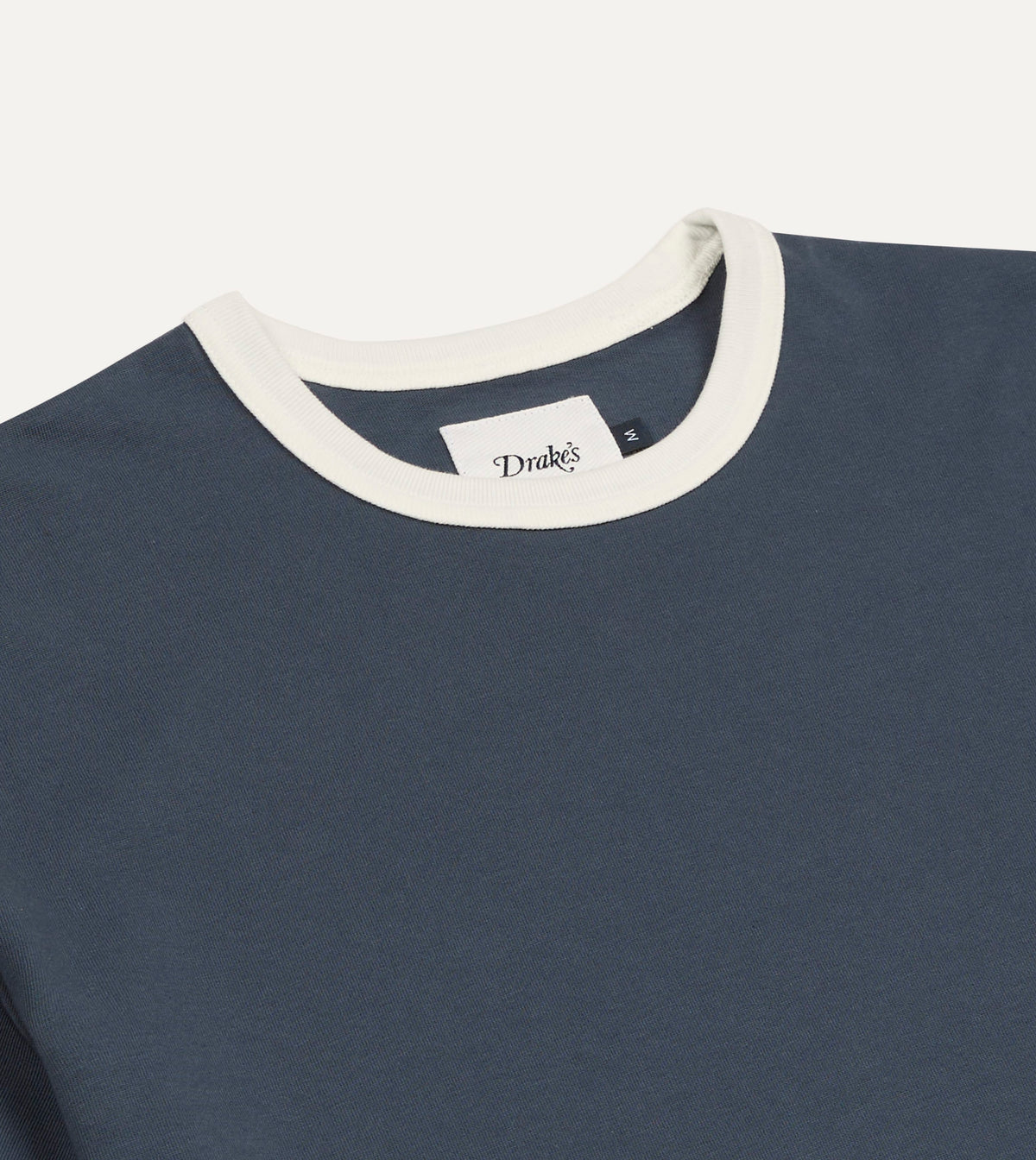 Navy and Ecru Ringer T-Shirt