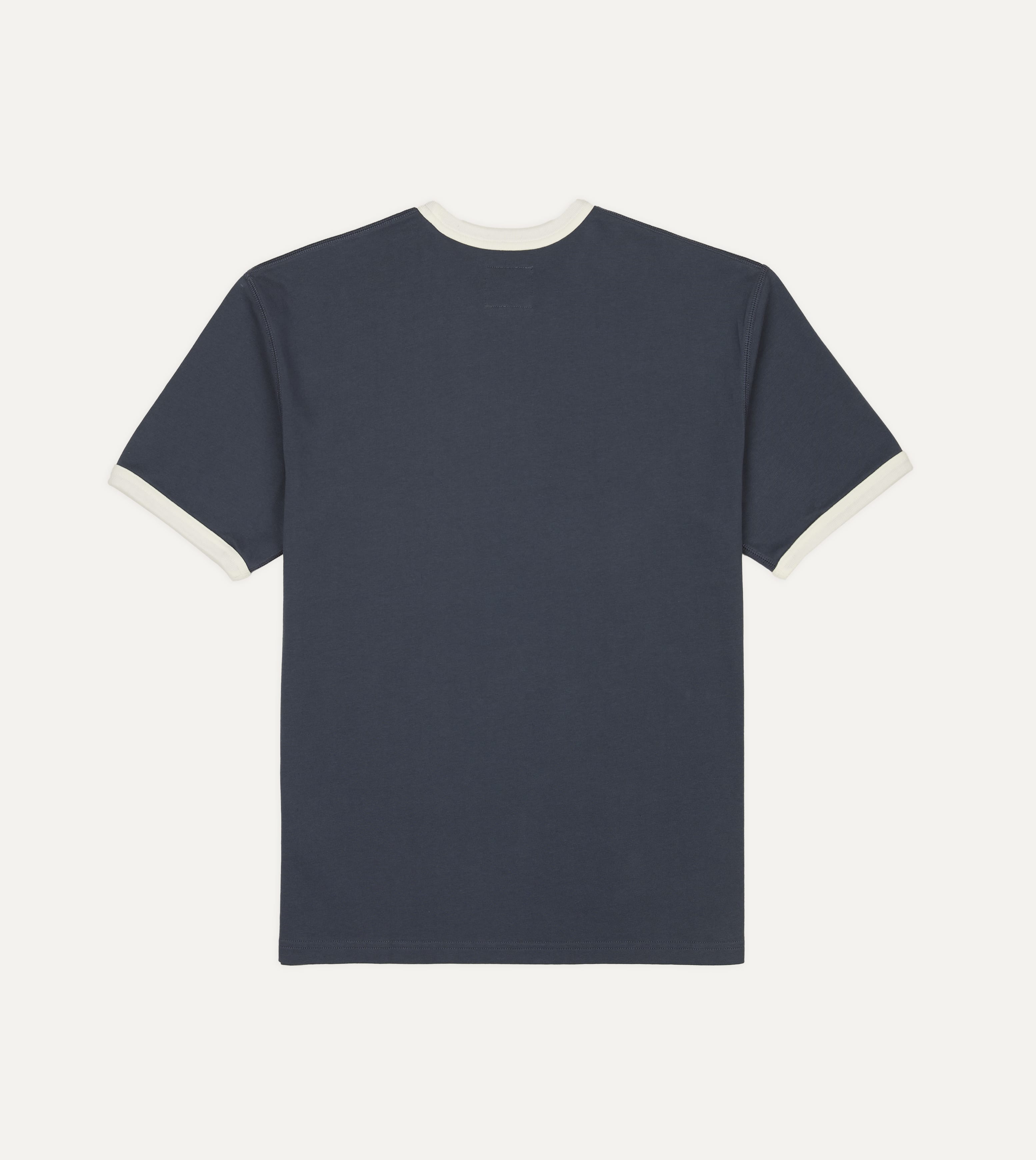 Navy and Ecru Ringer T-Shirt