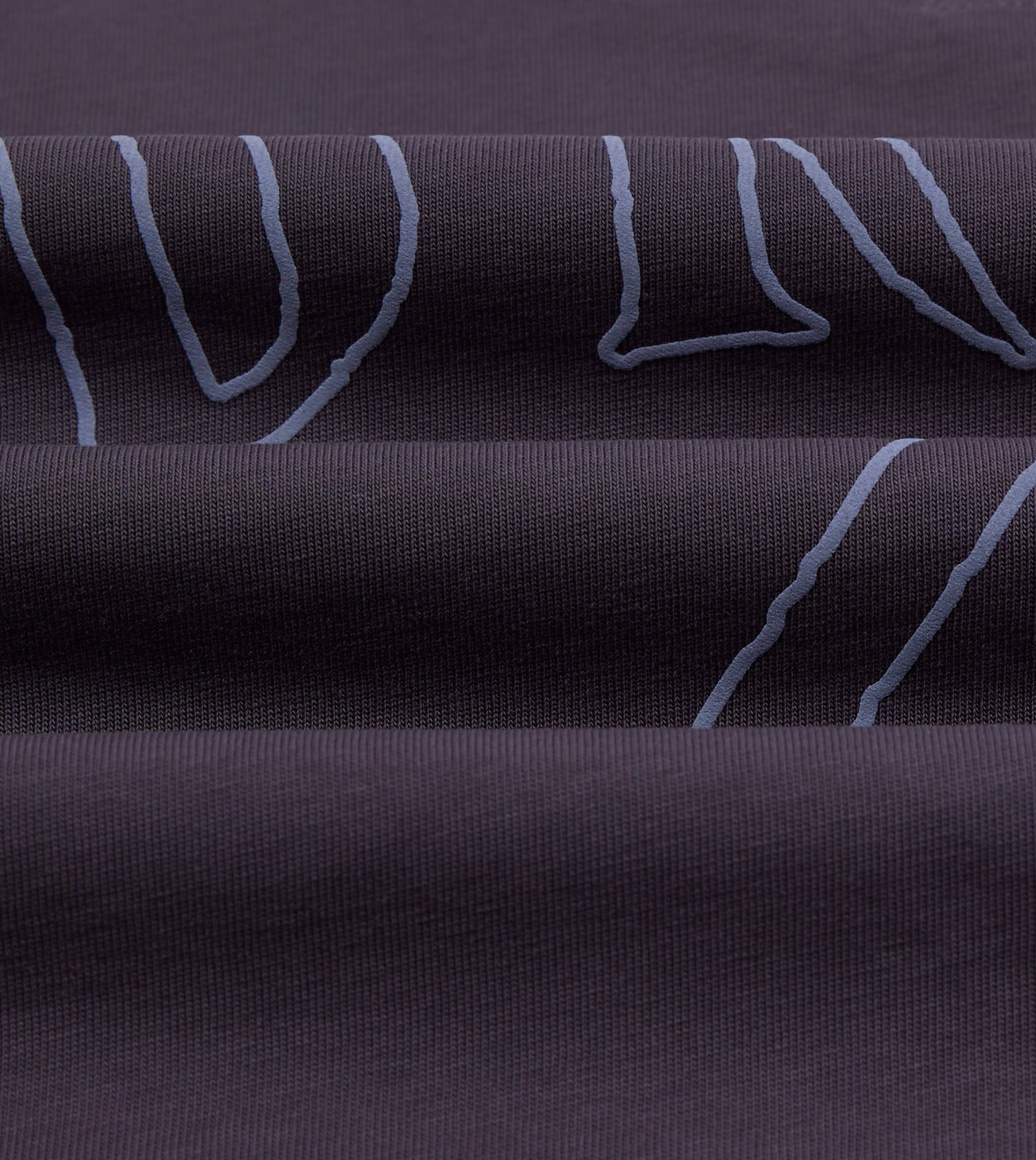 Purple '77' Print Short-Sleeve Hiking T-Shirt