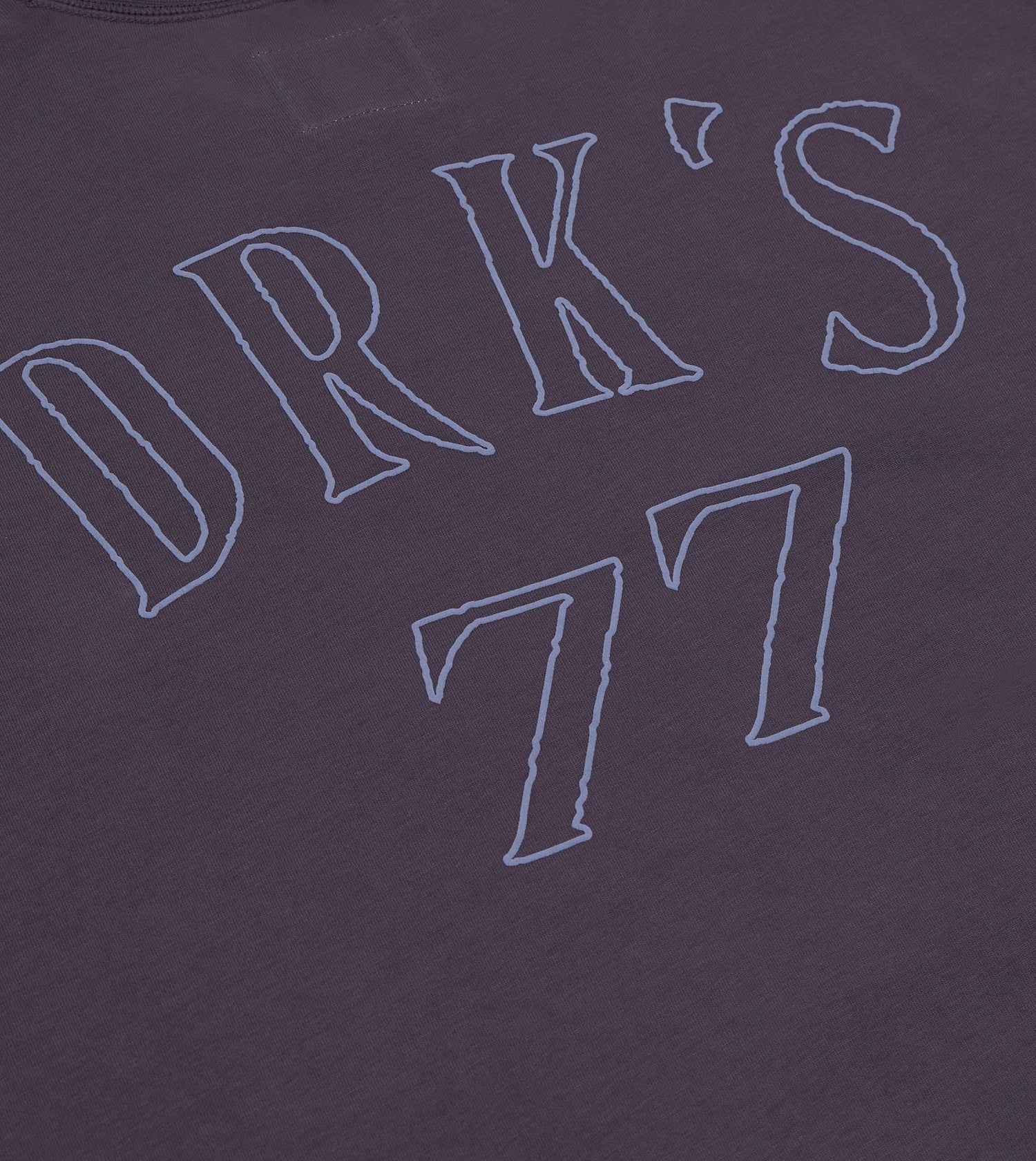 Purple '77' Print Short-Sleeve Hiking T-Shirt