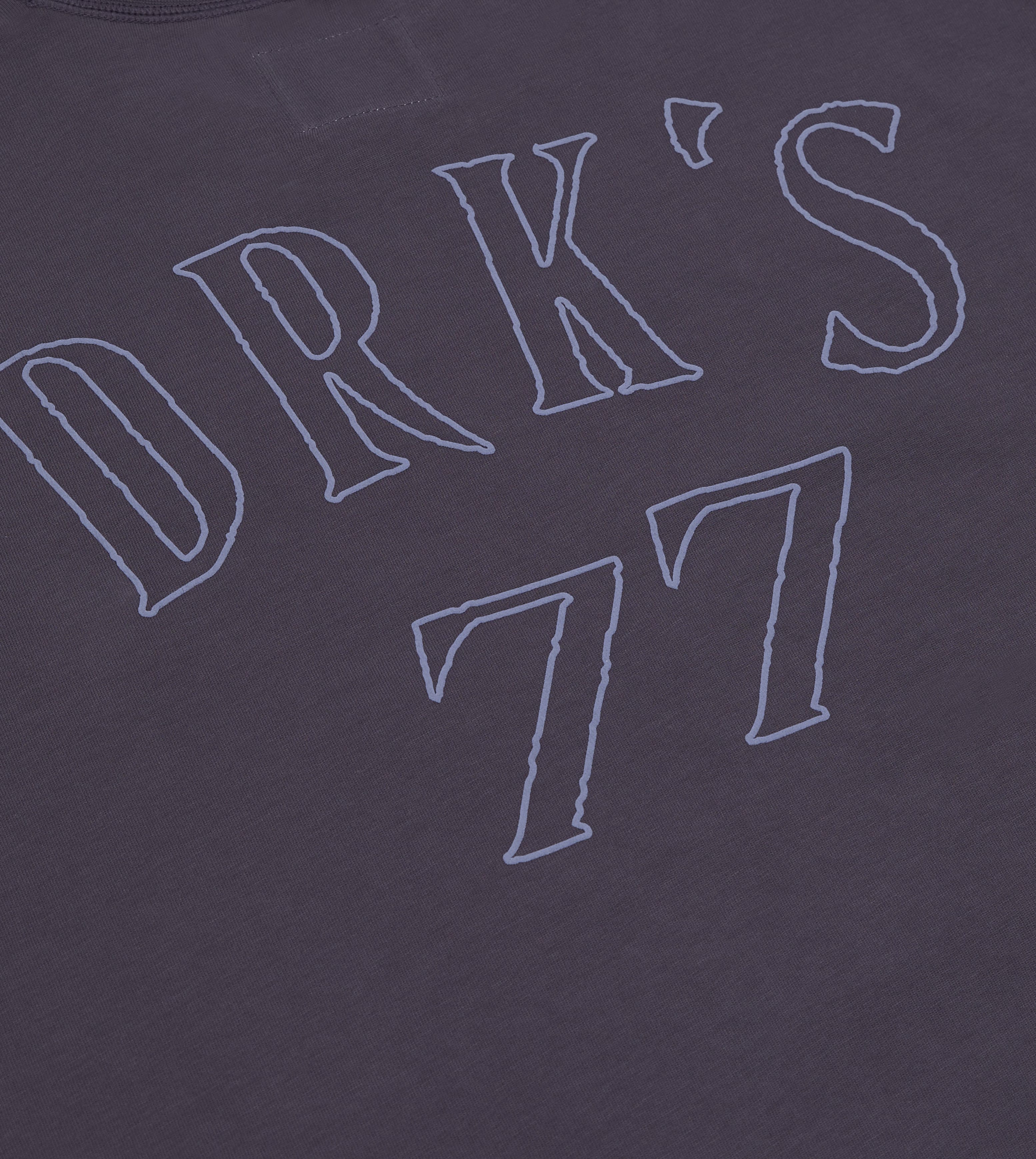 Purple '77' Print Short-Sleeve Hiking T-Shirt