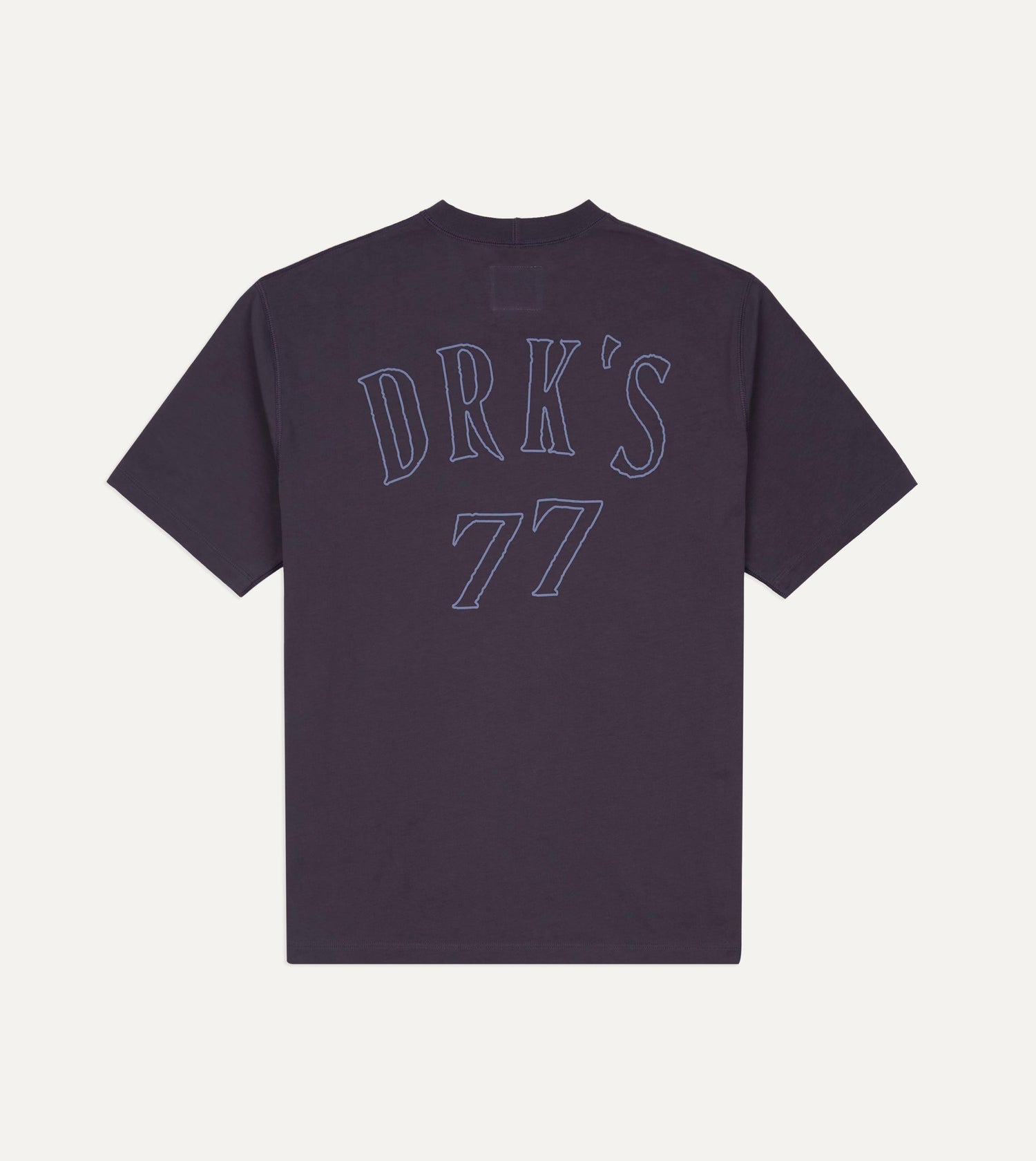 Purple '77' Print Short-Sleeve Hiking T-Shirt