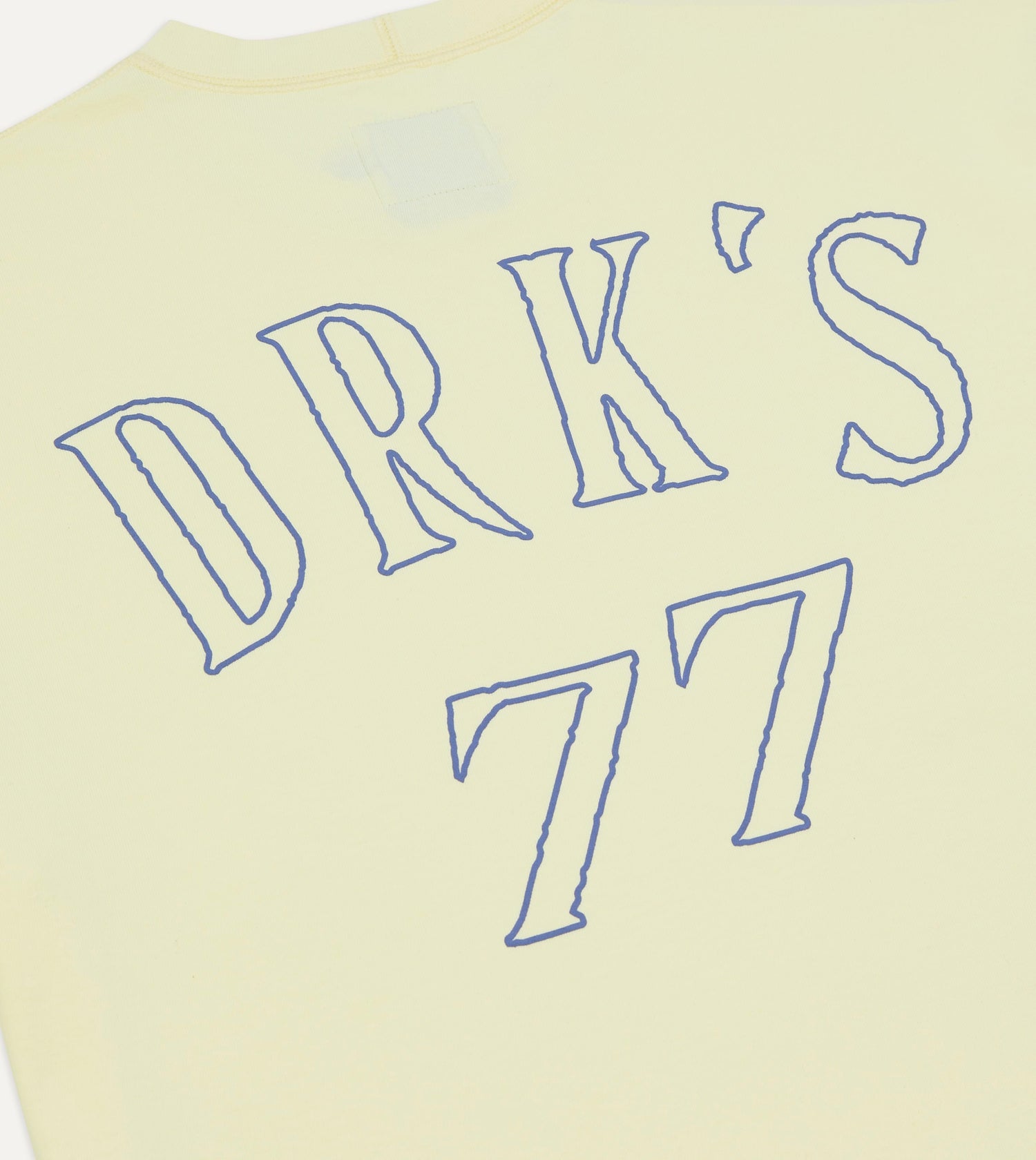 Yellow '77' Print Short-Sleeve Hiking T-Shirt