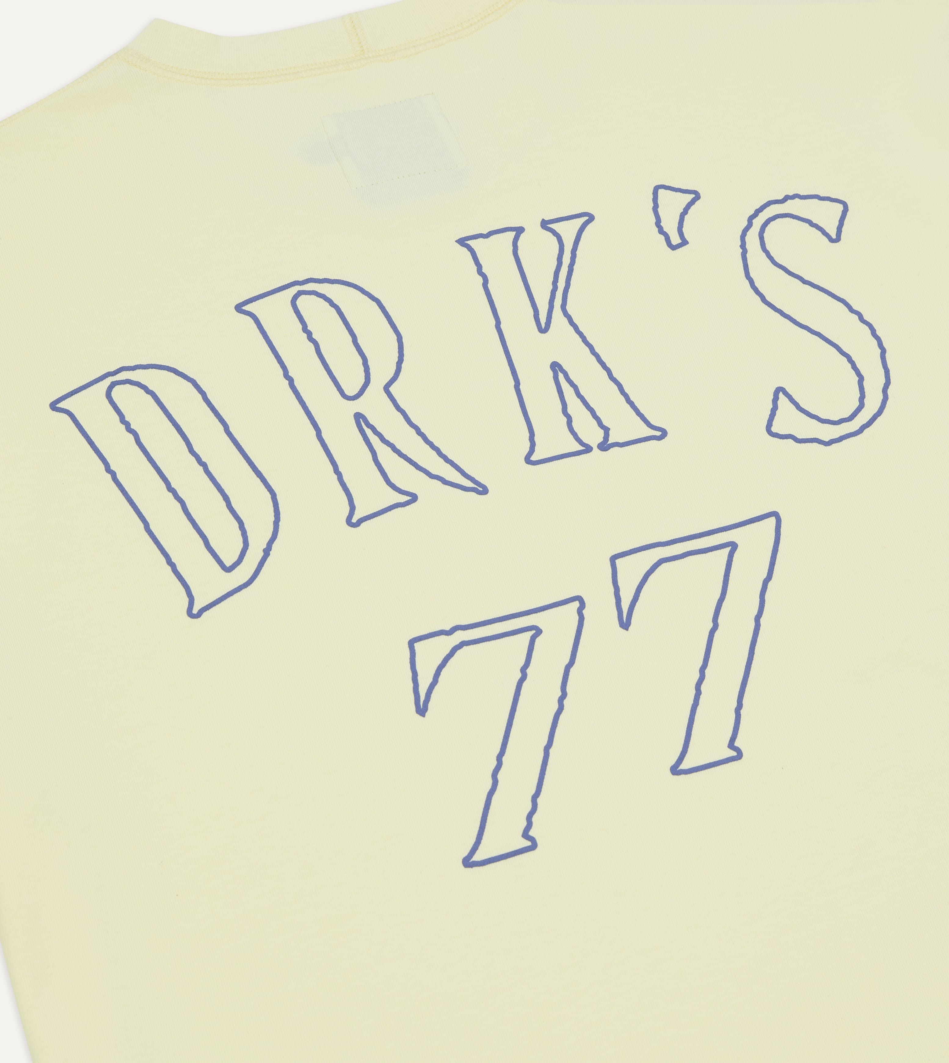 Yellow '77' Print Short-Sleeve Hiking T-Shirt