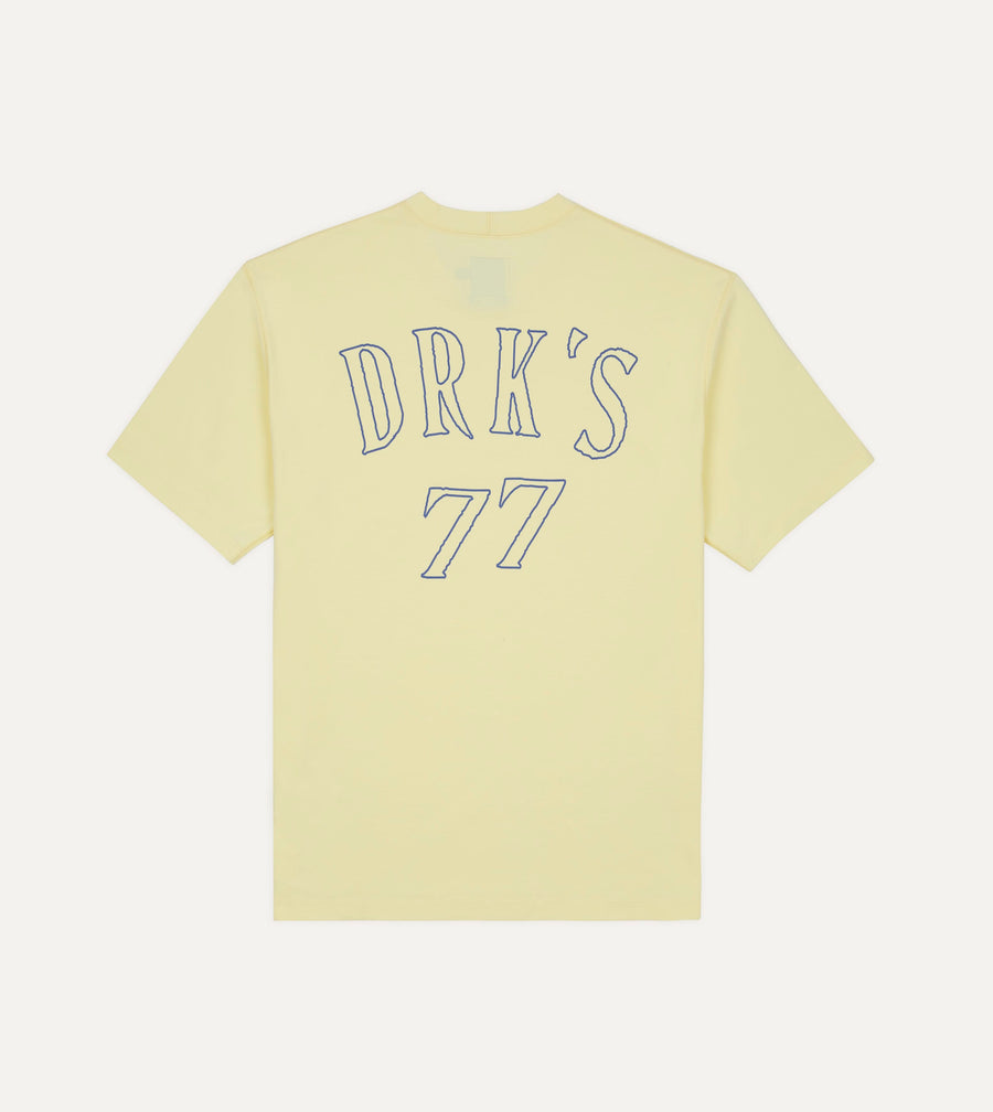 Yellow '77' Print Short-Sleeve Hiking T-Shirt
