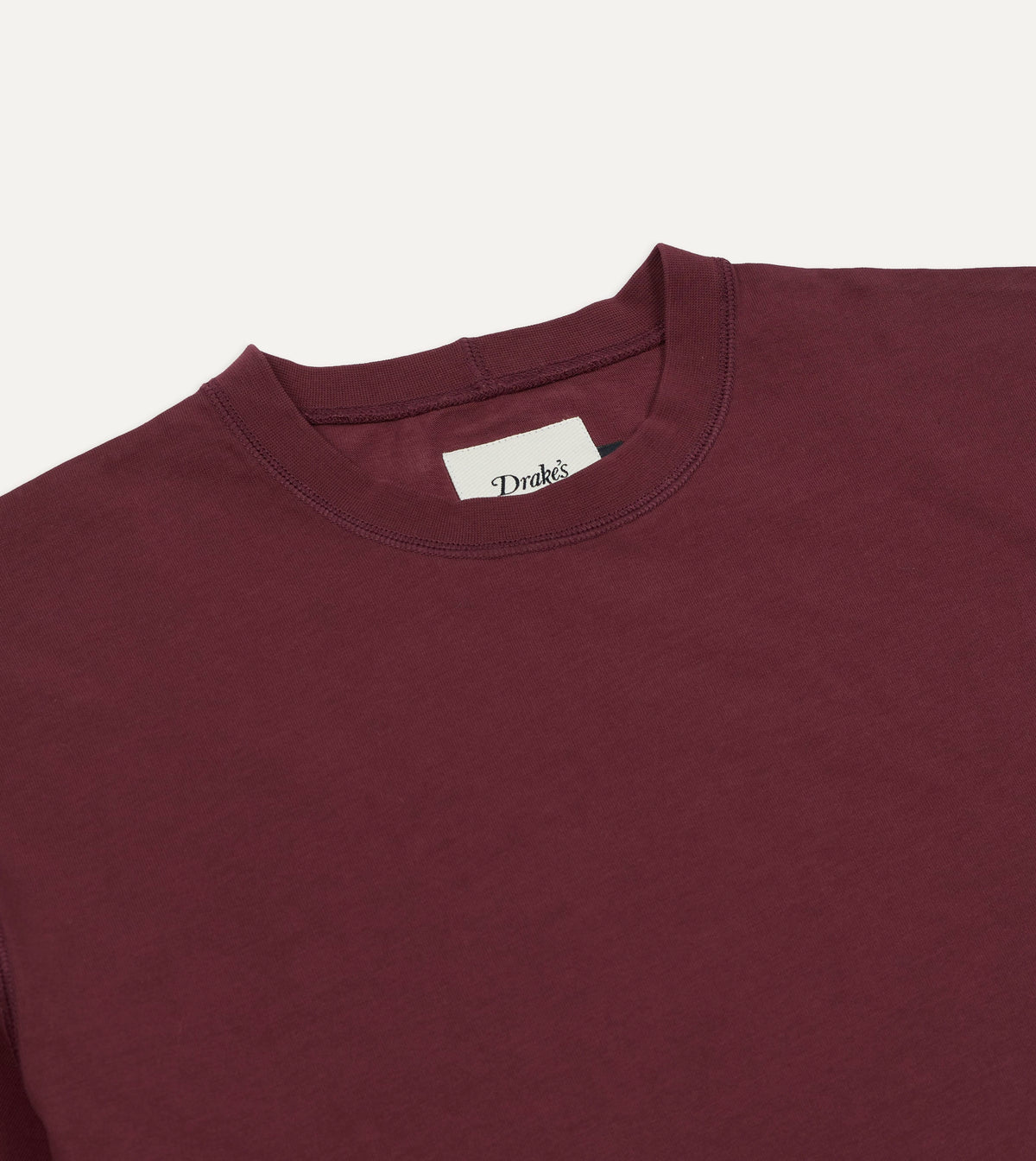 Burgundy 'O'Clock' Print Short-Sleeve Hiking T-Shirt