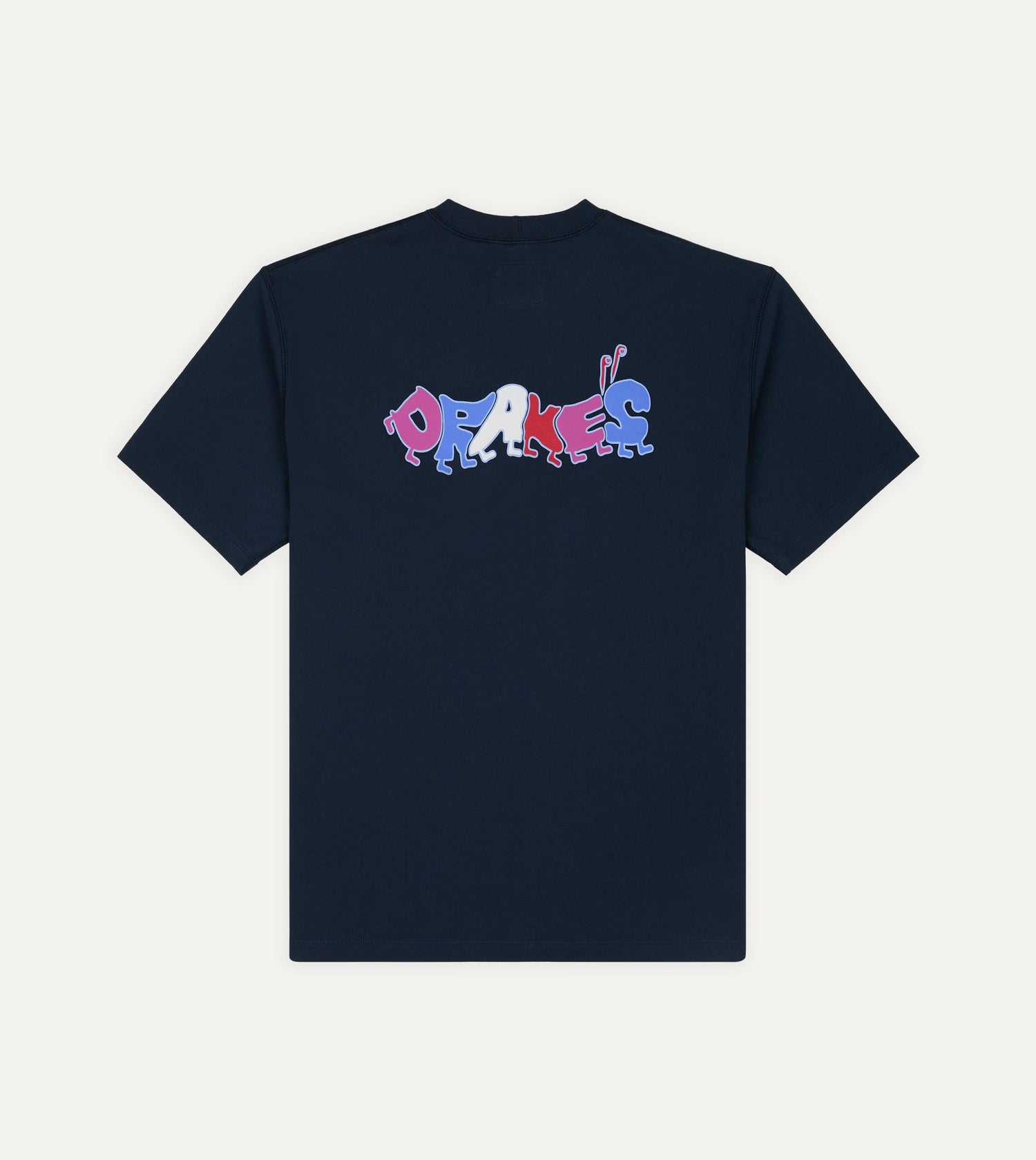 Navy 'Caterpillar' Print Short-Sleeve Hiking T-Shirt
