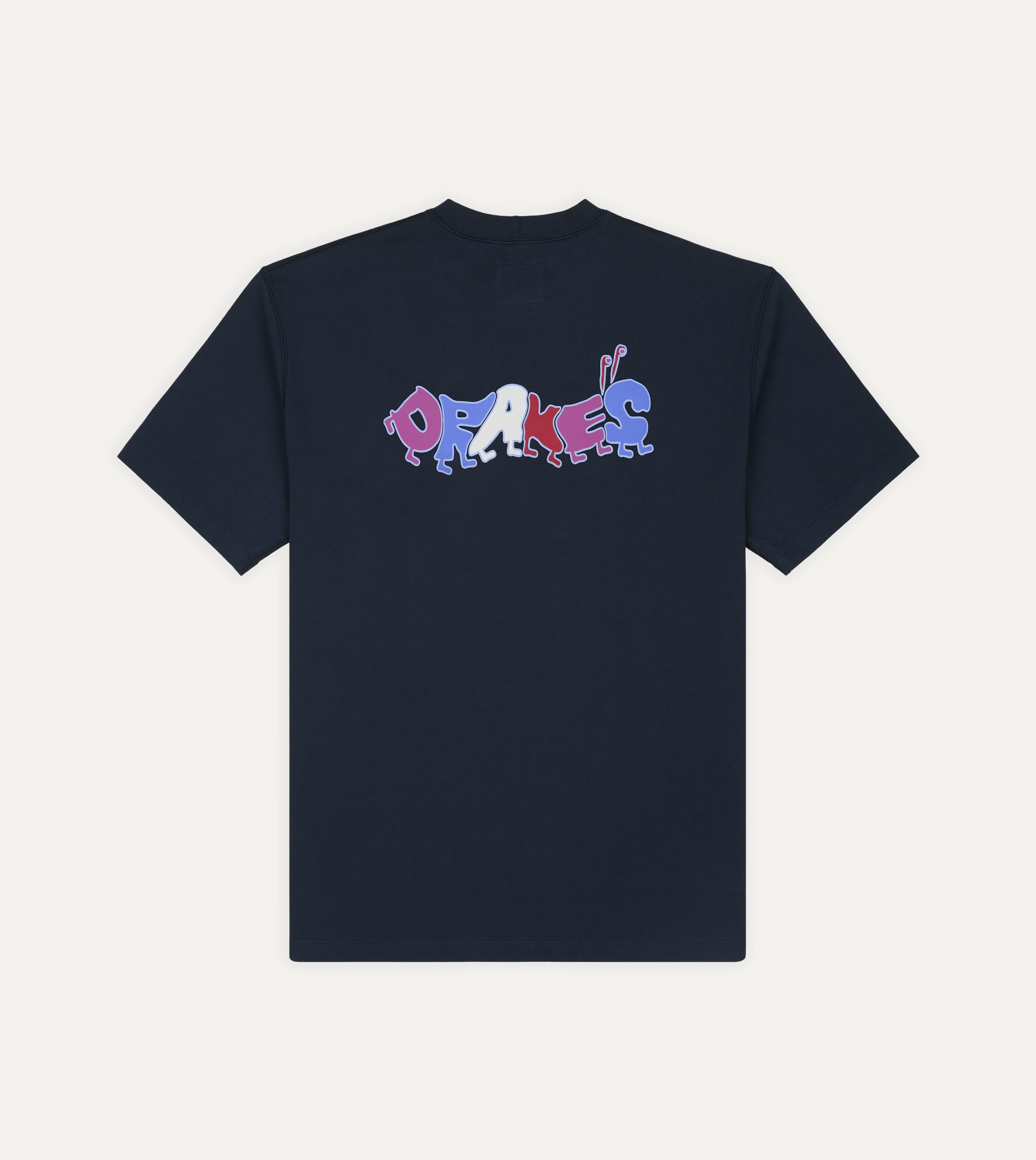 Navy 'Caterpillar' Print Short-Sleeve Hiking T-Shirt