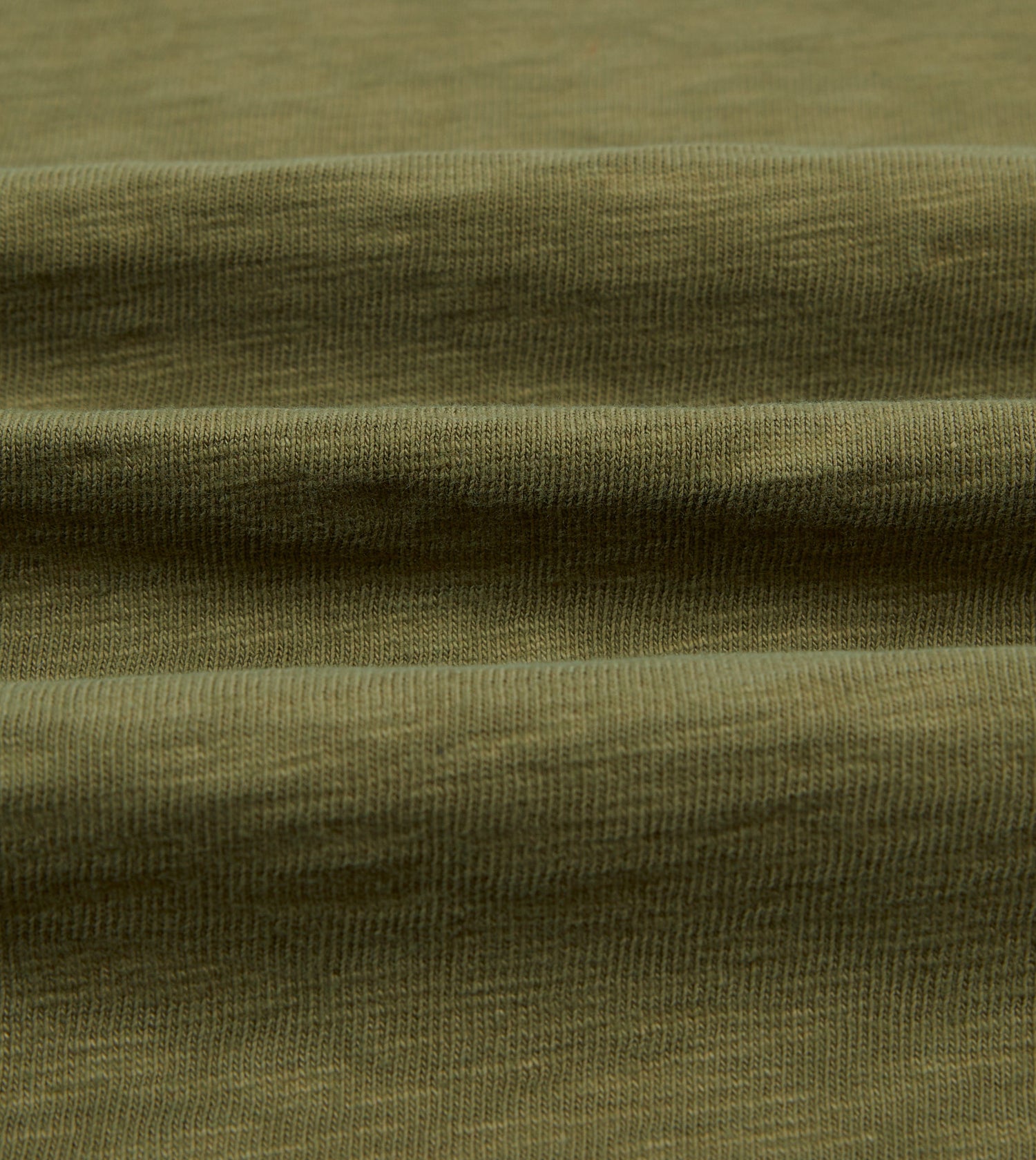 Khaki Cotton Long-Sleeve Roll Neck Hiking T-Shirt