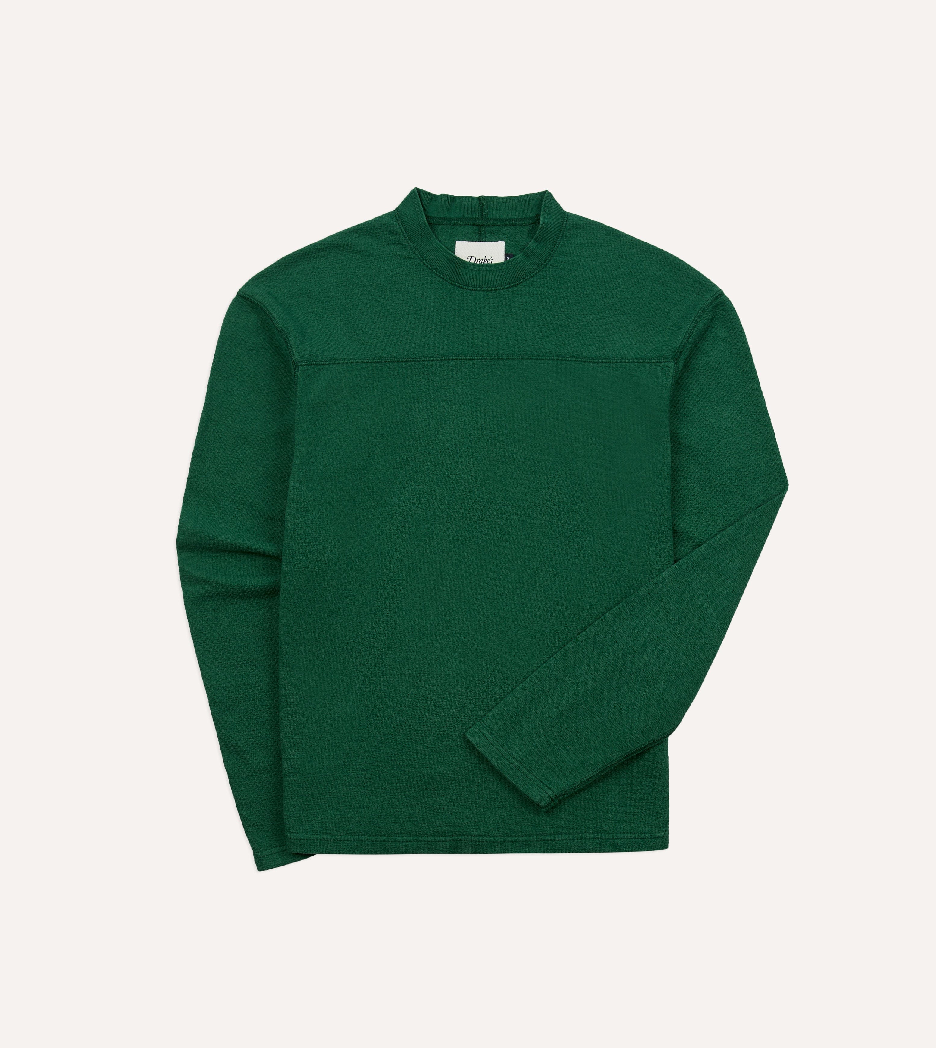 Green '77' Appliqué Panelled Cotton Training T-Shirt – Drakes