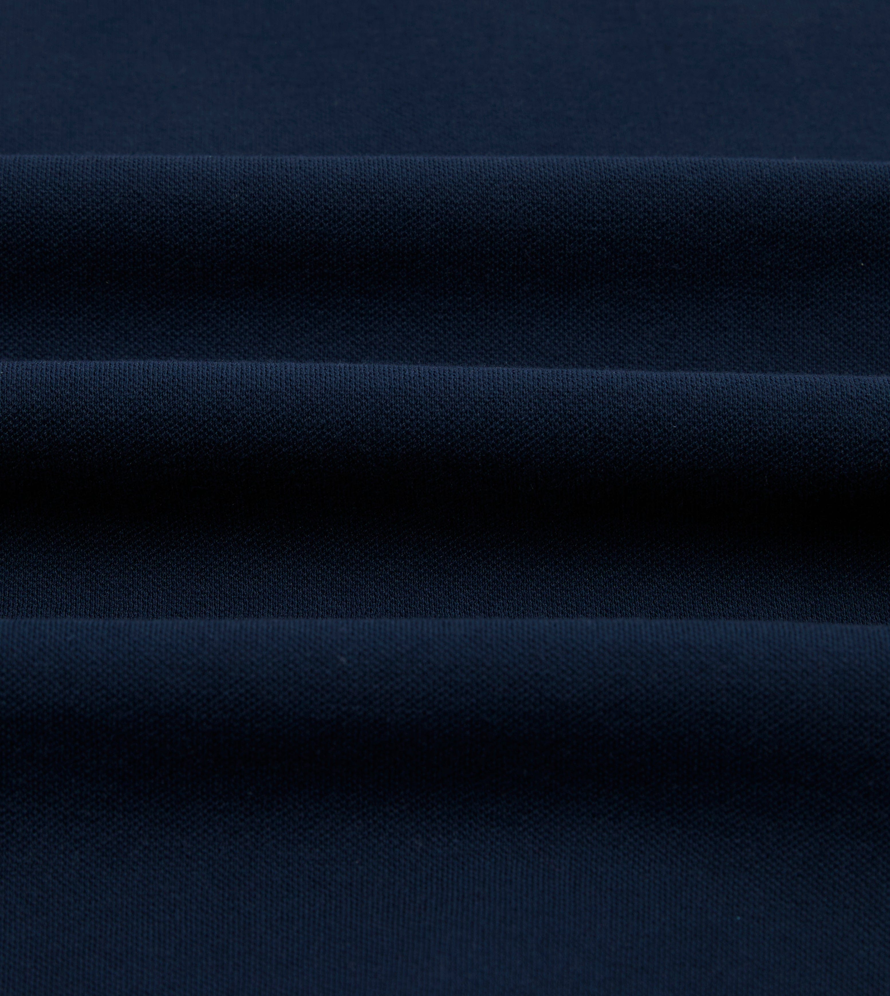 Dark Navy Piqué Cotton Polo Shirt