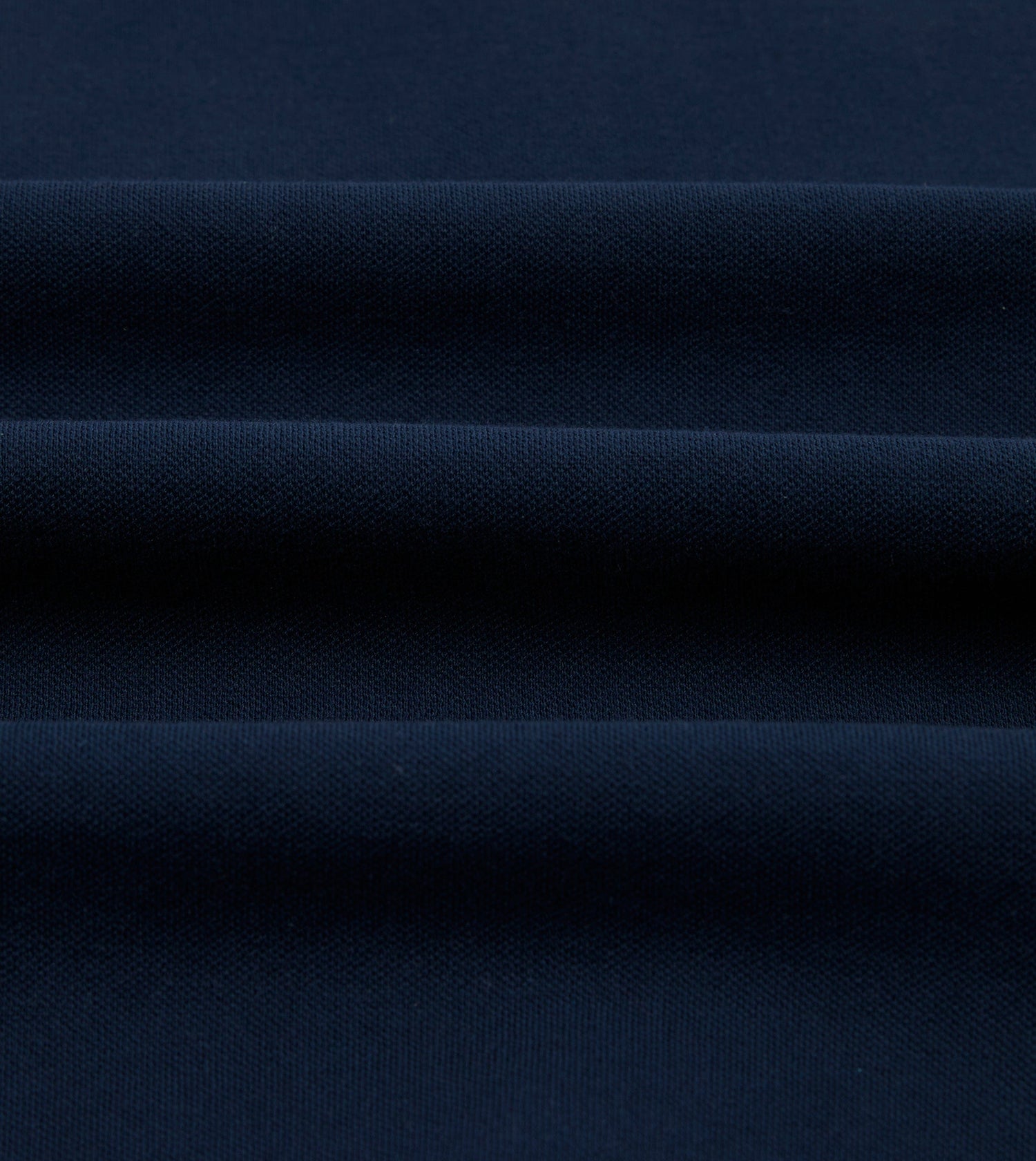 Dark Navy Piqué Cotton Polo Shirt
